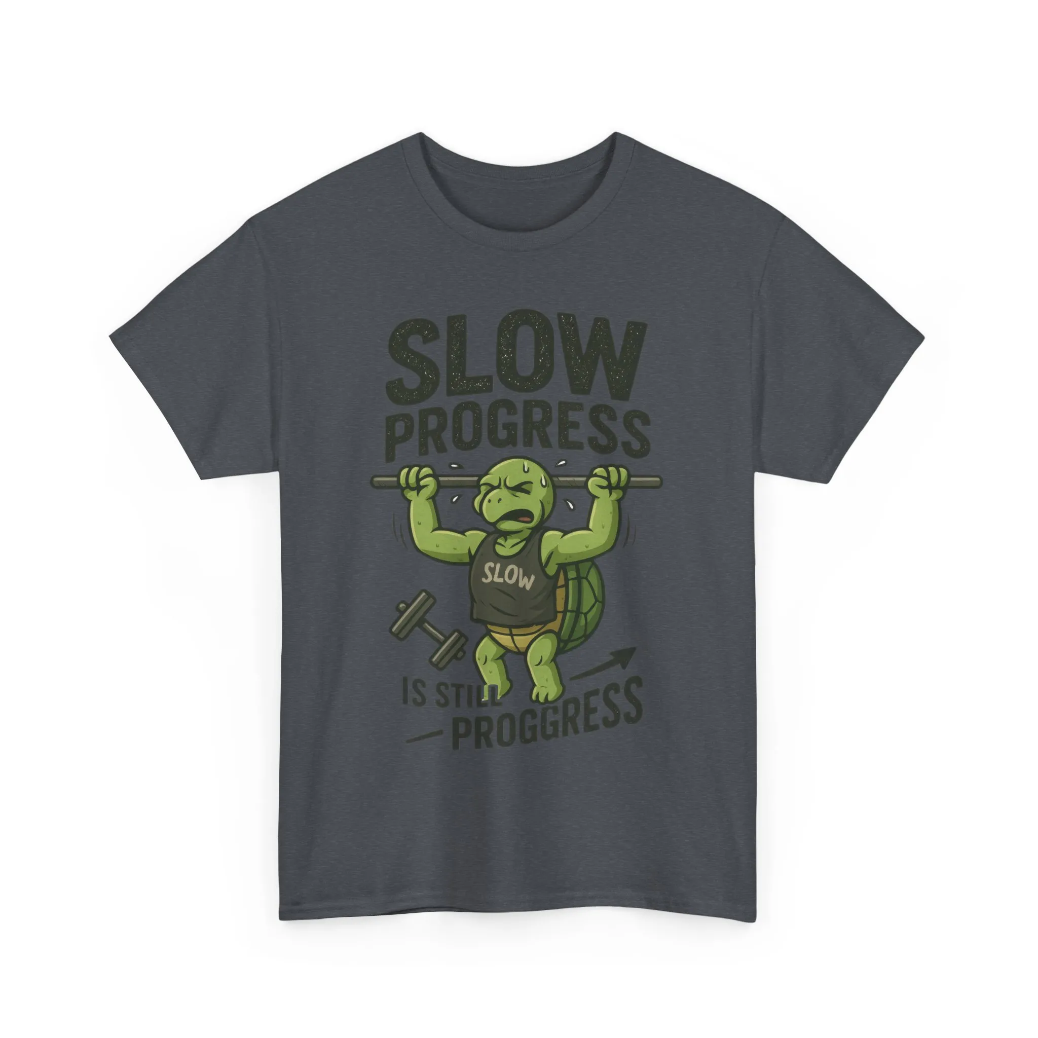 Slow Progress Gym Shirt, Funny Turtle Workout Tee for Men, Motivational Fitness Gift, Humor T-Shirt, Unisex Activewear, Workout Gift - Image 22