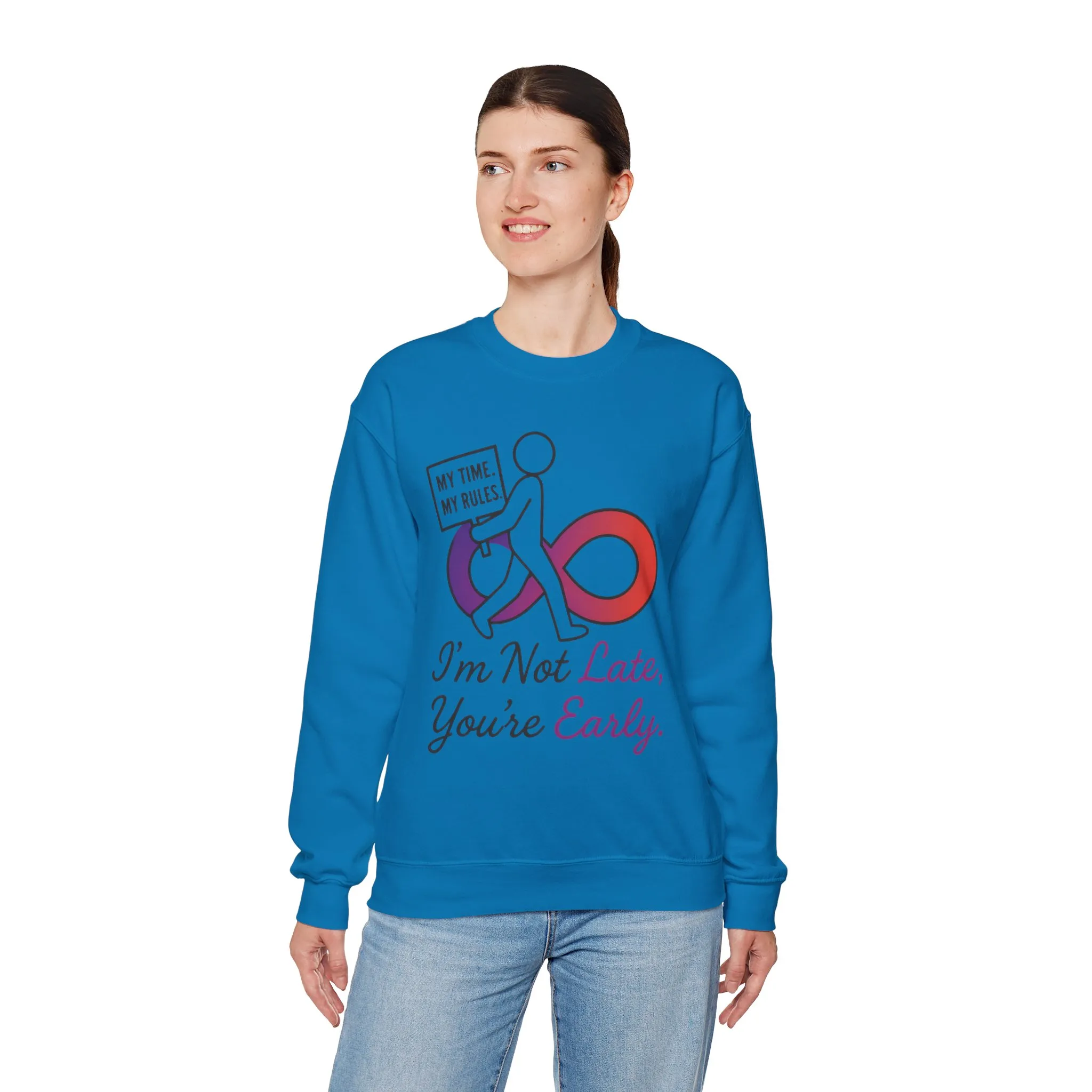 My Time, My Rules Funny Crewneck Sweatshirt, Womens Pullover, Gift for Her, Birthdays, Humor Clothing, Casual Style - Image 24