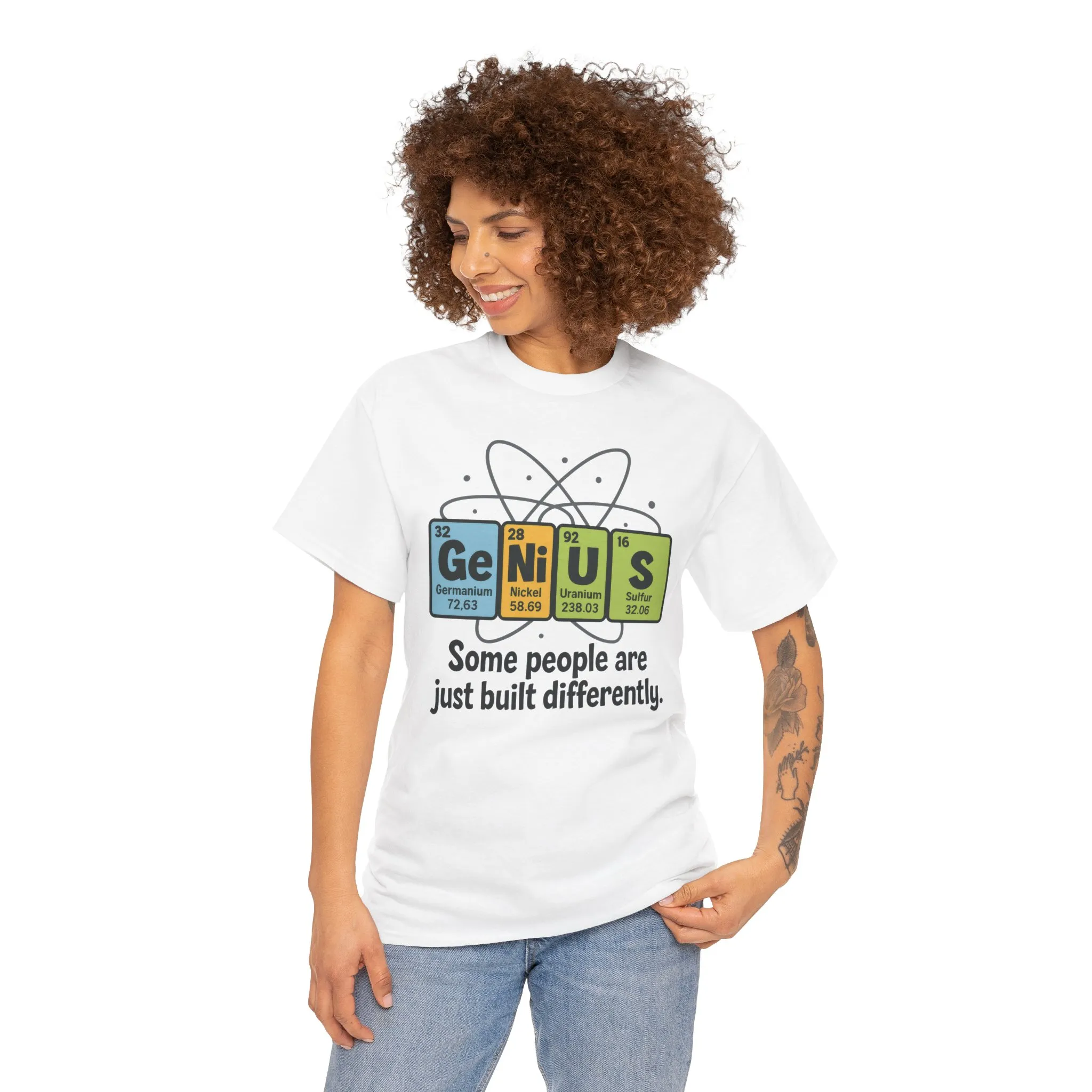 Funny Womens Genius T-Shirt, Periodic Table Nerd Shirt, Science Humor Tee, Gift for Nerds, Science Lovers Gift, Genius Science Tee - Image 35