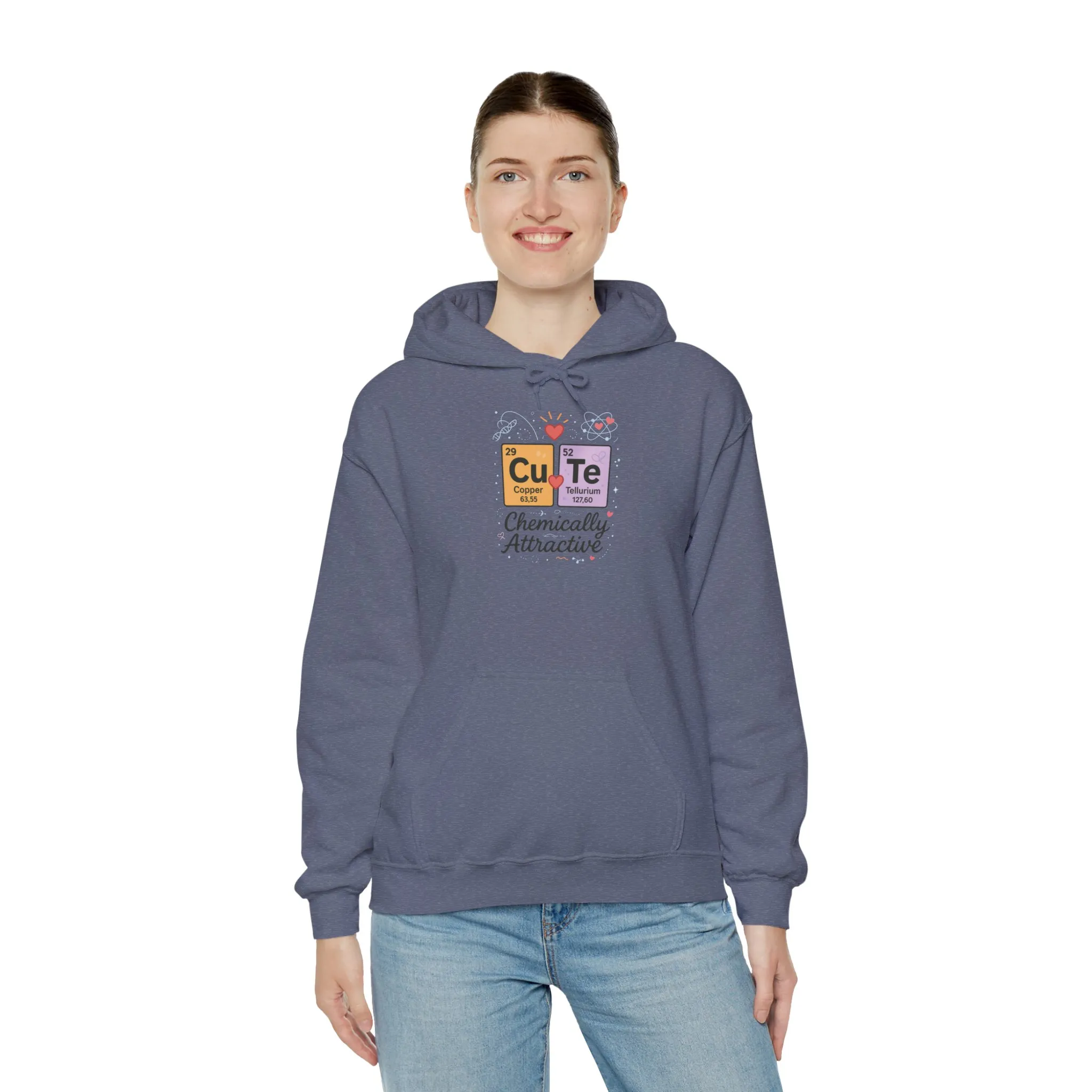 Cute Chemistry Hoodie for Women, CuTe Periodic Table Sweatshirt, Chemically Attractive Science Gift for Her, Great for Birthdays & Holidays - Image 3