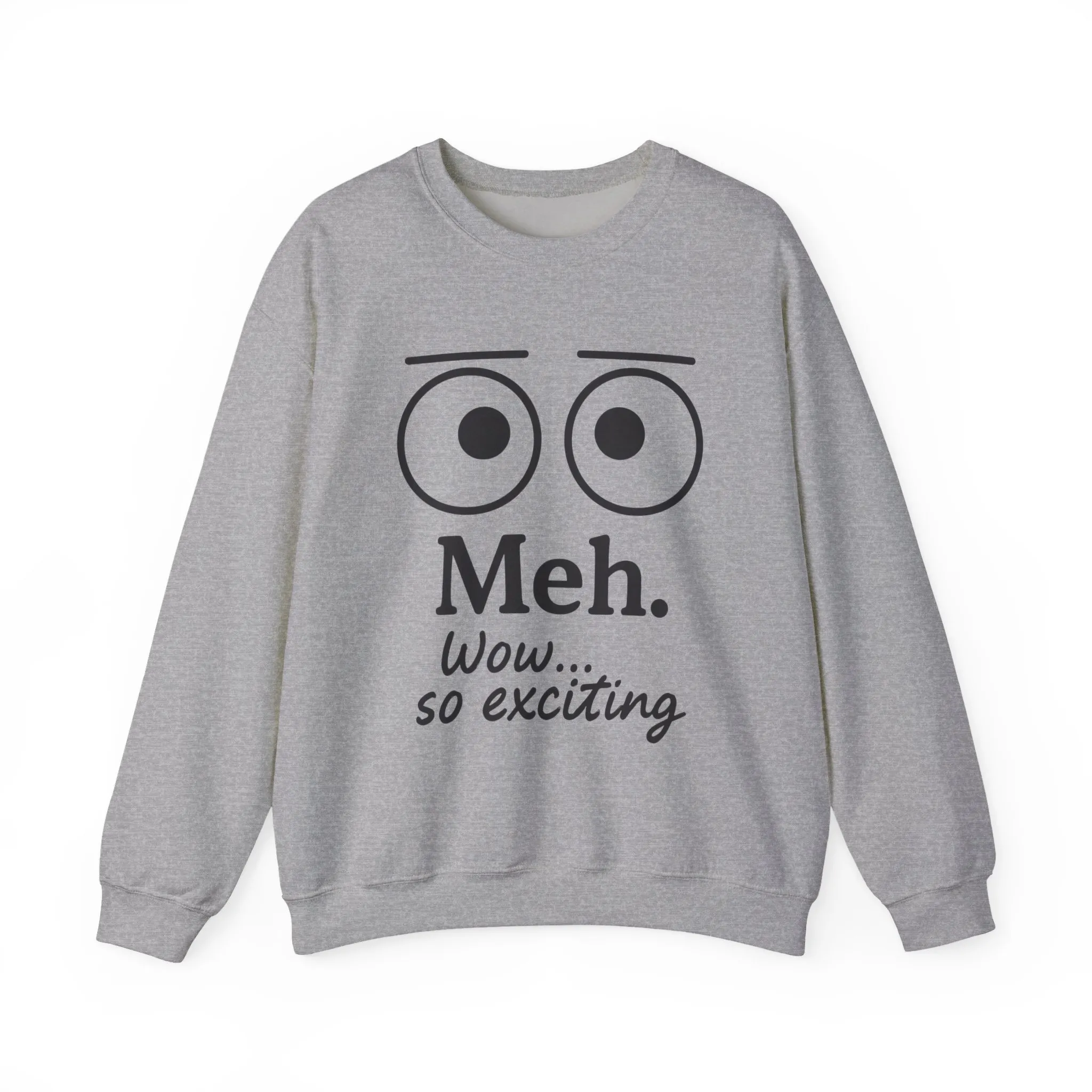 Meh Sweatshirt, Womens Funny Crewneck, Casual Gift for Friends, Comfy Everyday Wear, Sarcastic Apparel, Relaxed Style Clothing - Image 7