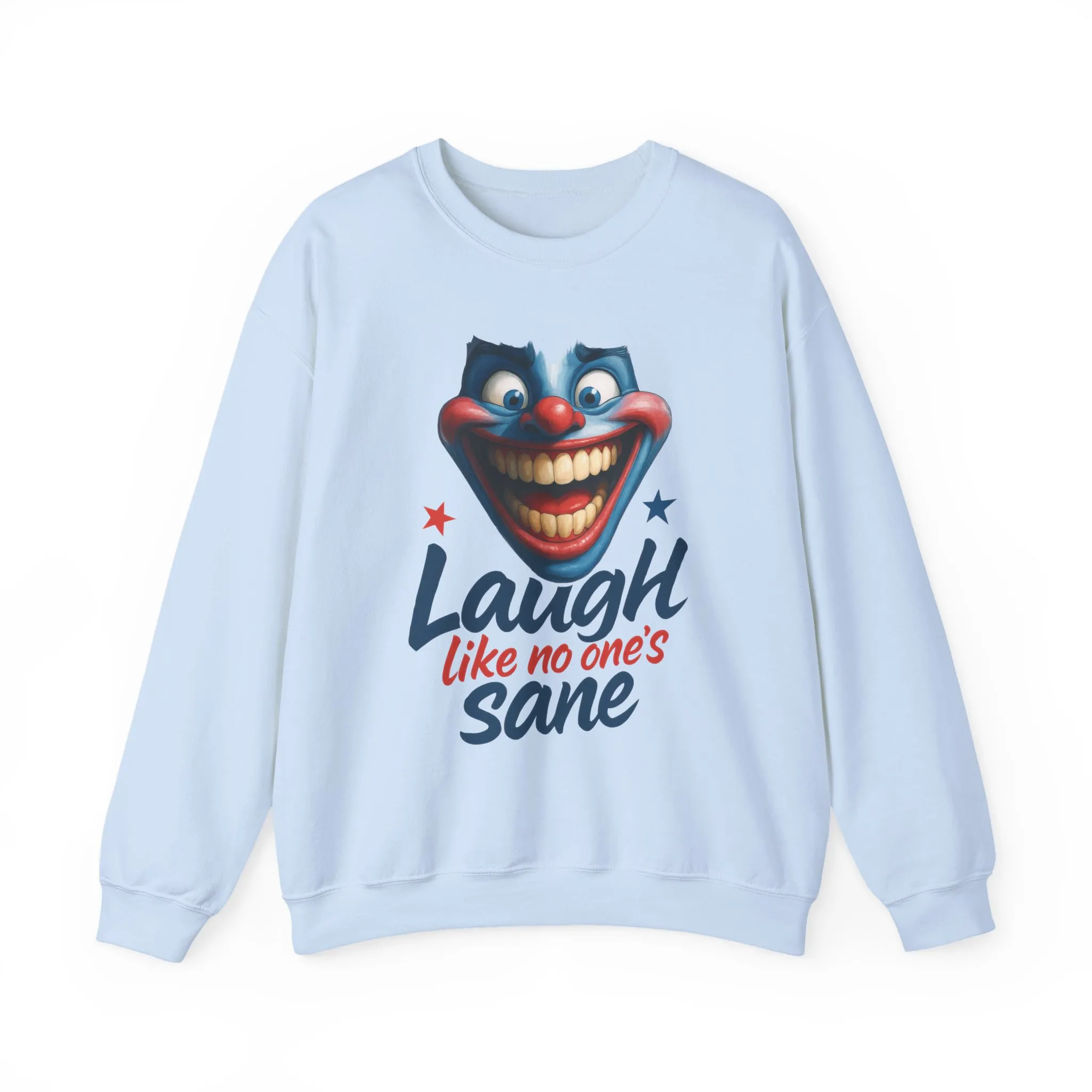 Funny Sweatshirt with 'Laugh Like No One's Sane' Design, Unisex Crewneck, Cozy Gift for Friends, Humor Apparel, Comfy Casual Wear - Image 17