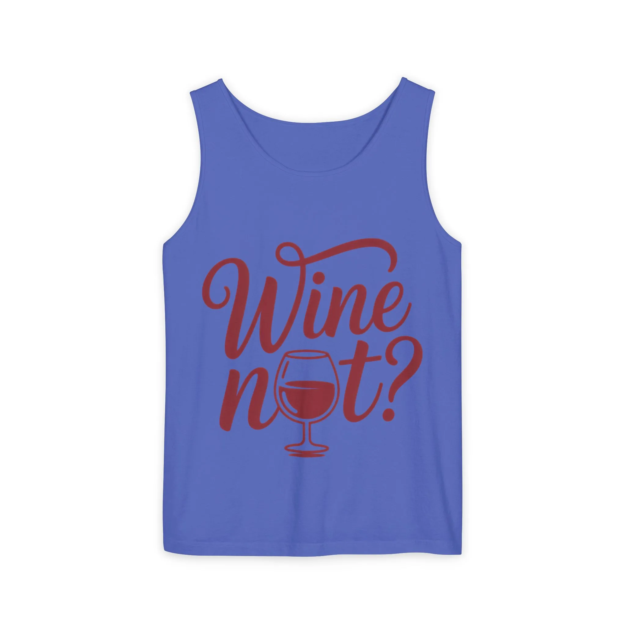 Unisex Garment Tank Top, Wine Not? Tank Top - Perfect for Summer Parties, Wine Lovers, Gifts, Casual Wear, or Vacations - Image 13