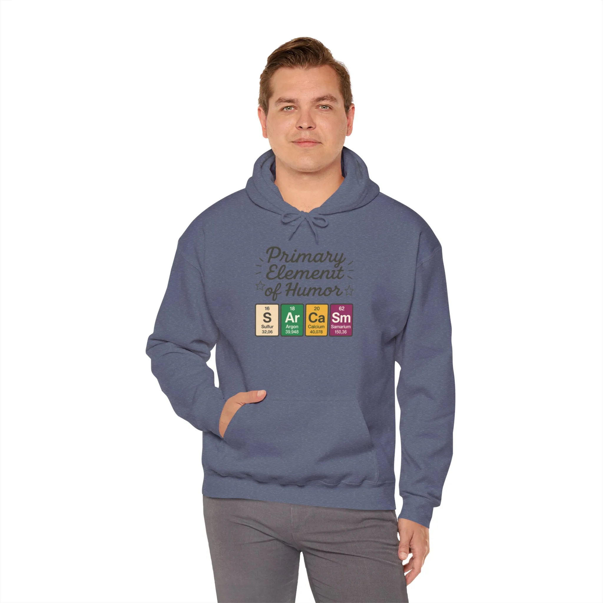 Sarcasm Hoodie for Men, Funny Nerd Hoodie, Primary Element of Humor Sweatshirt, Science Lover Gift for Him, Sarcastic Humor Apparel - Image 31