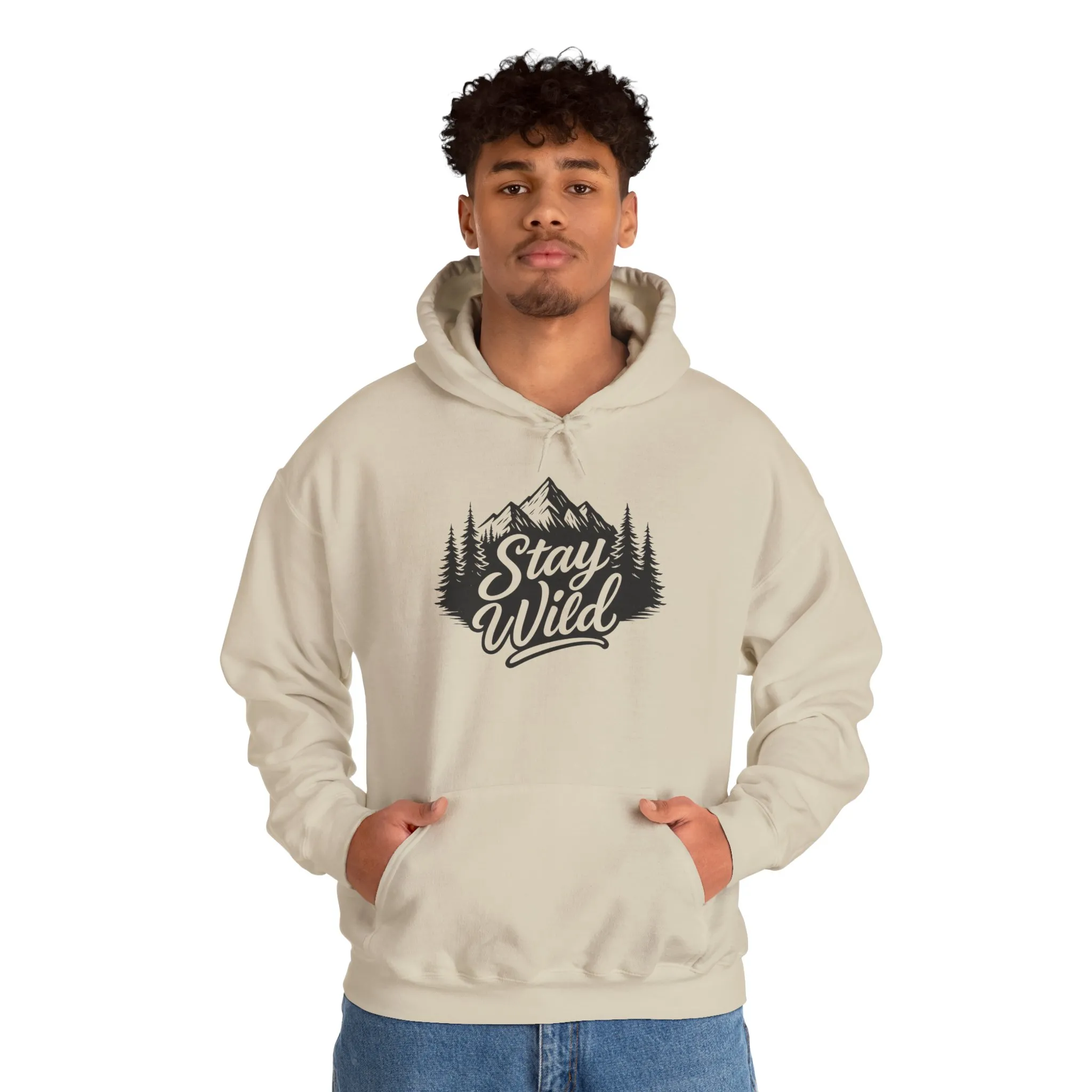 Stay Wild Hoodie, Nature Lover Unisex Pullover, Mountain Adventure Hiking Sweatshirt, Outdoorsy Gift for Him Her - Image 15