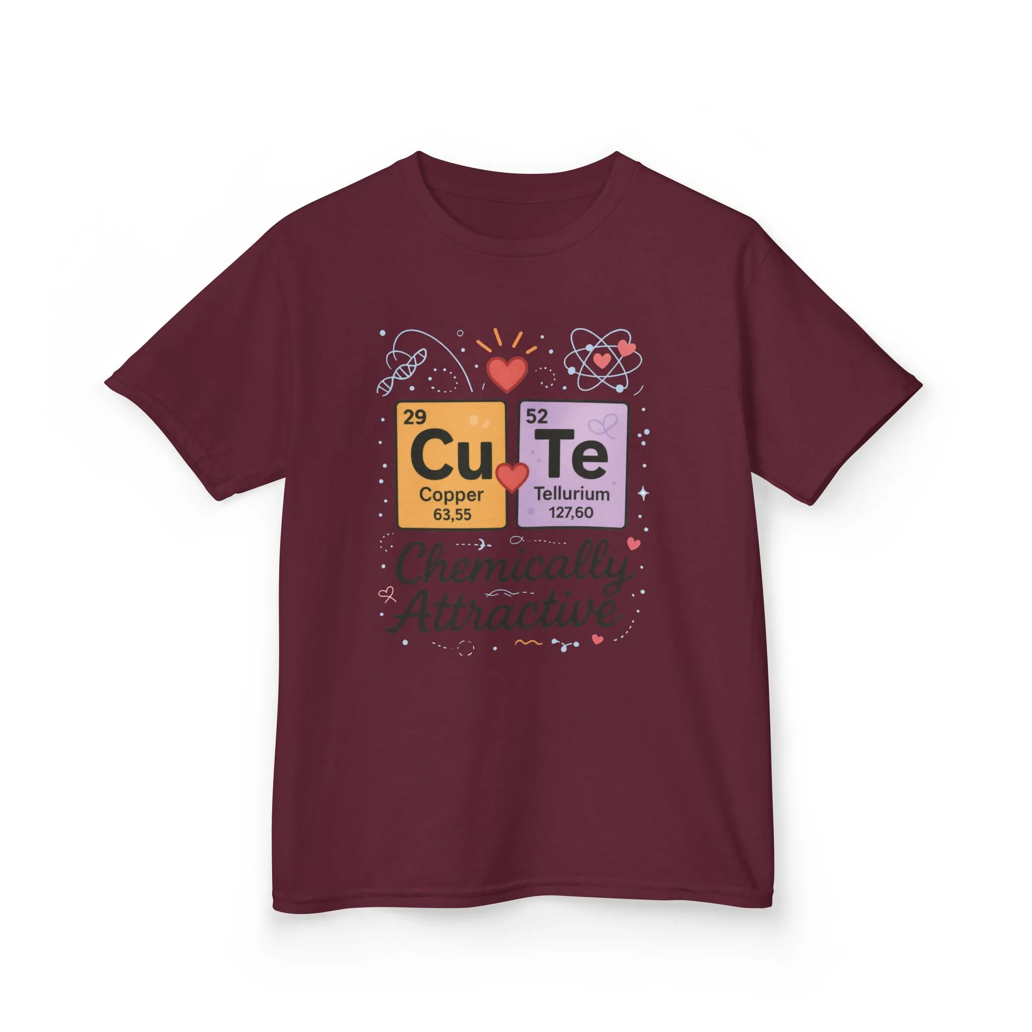 Cute Science Kids TeeT-Shirt, Periodic Table Tee, Funny Nerdy Gift for Young Girl, Cute Chemistry Young Girl T-Shirt, Classroom Wear - Image 5