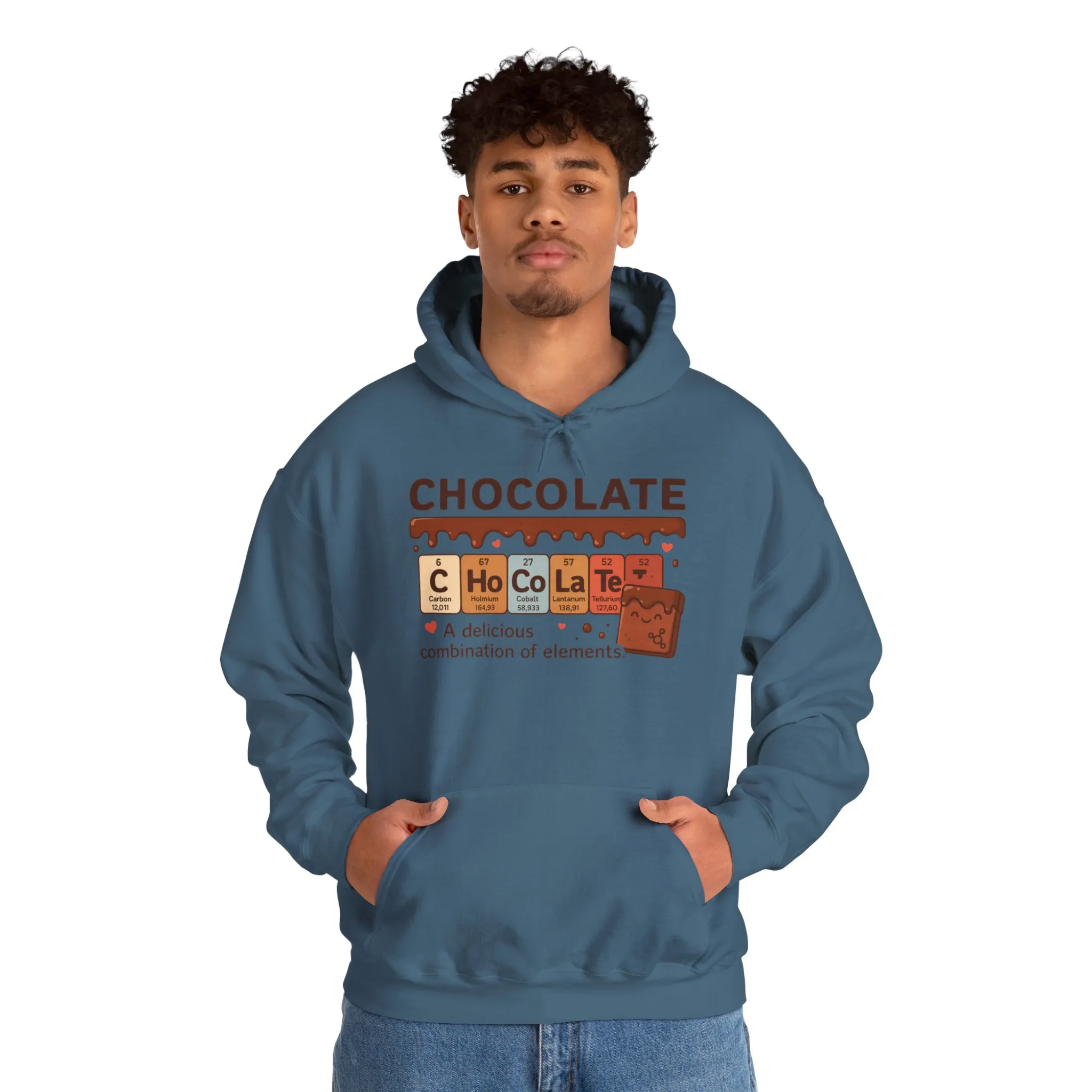 Chocolate Lovers Comfort Hoodie, Perfect Gift for Chemistry Lovers, Casual Wear, Sweet Treats Enthusiasts, Birthdays, Chemistry Students - Image 24