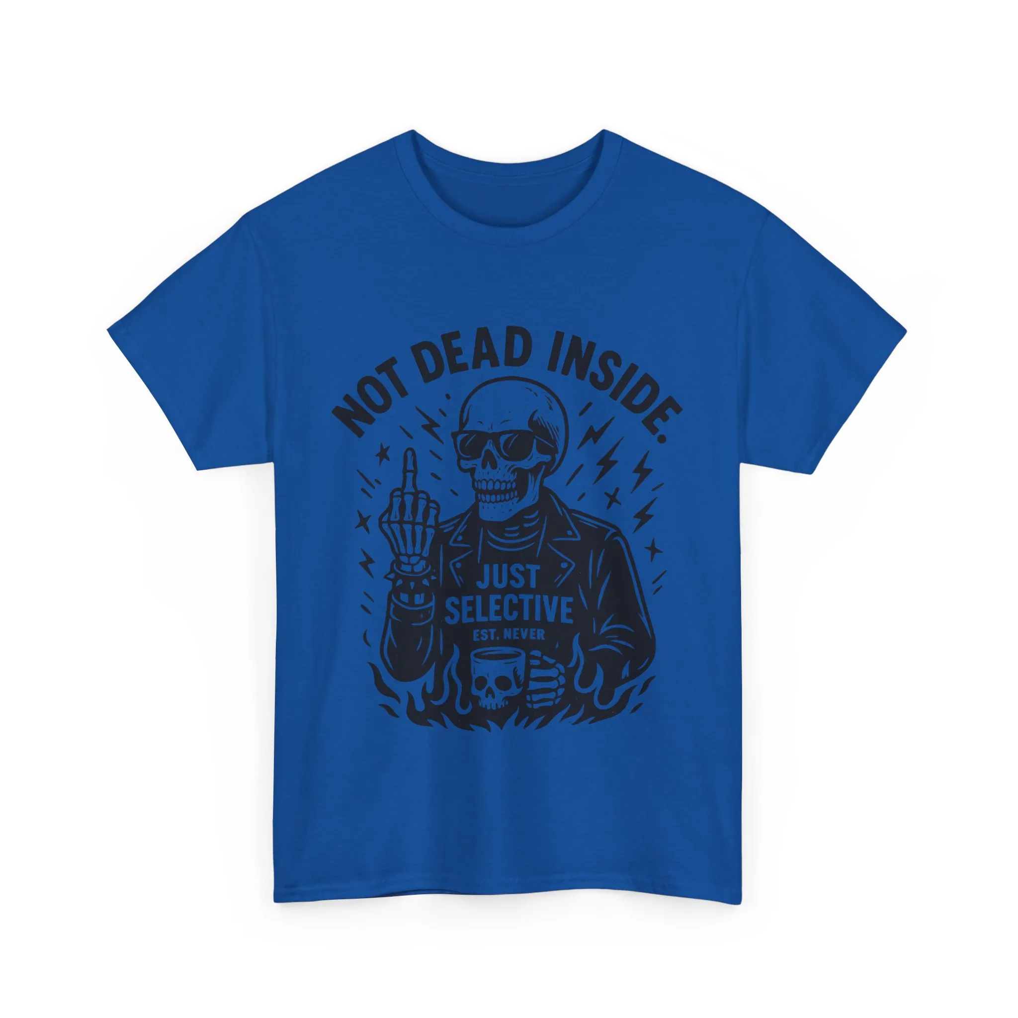 Mens Dark Humor Graphic Shirt, Not Dead Inside, Funny Graphic Shirt for Casual Wear, Gifts for Him, Halloween, Occasions, Funny Skeleton Tee - Image 28
