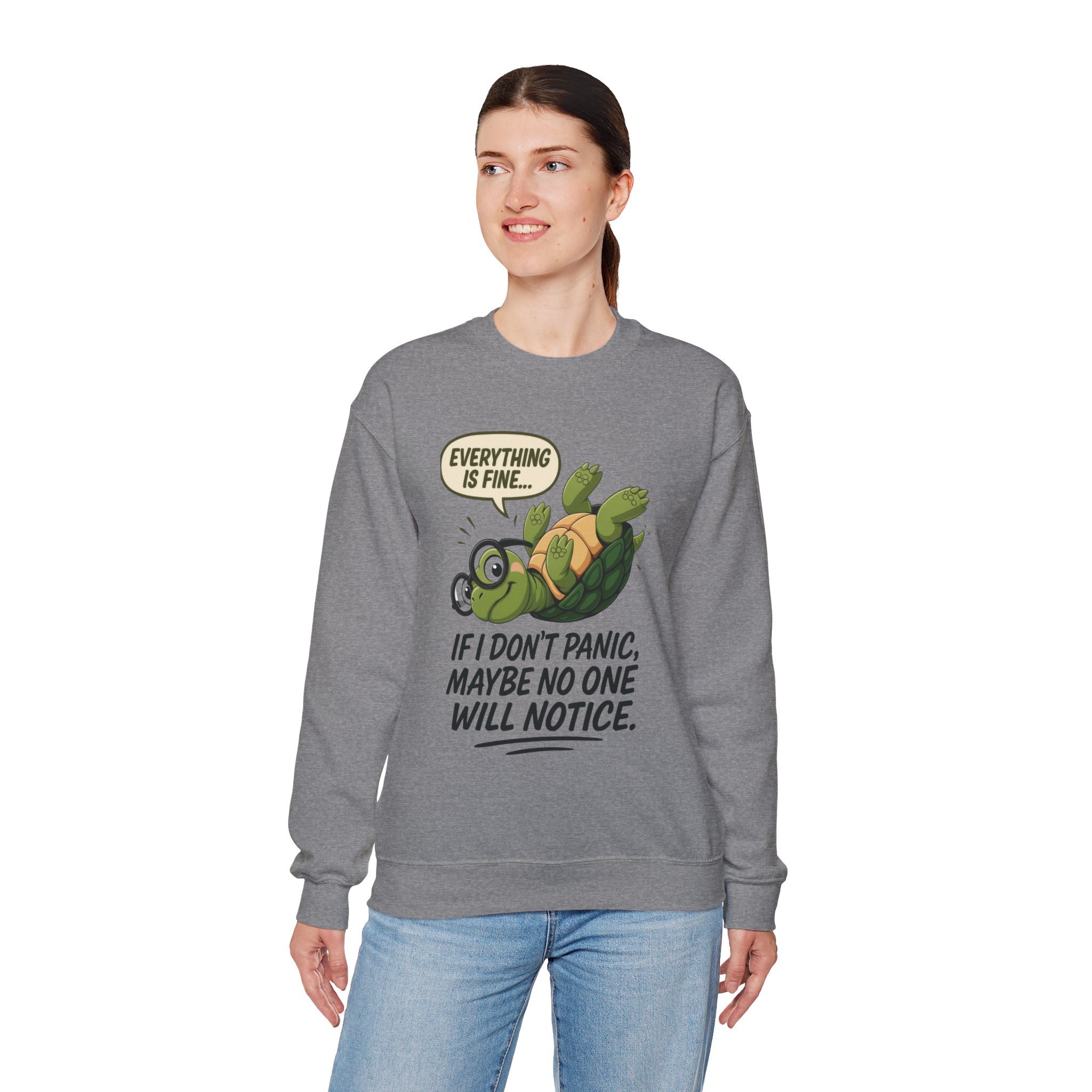 Casual Humor Unisex Sweatshirt, Perfect Gift for Anxiety Relief, Social Anxiety Joke, Quirky Graphic Sweatshirt, Introvert Humor Gift - Image 29