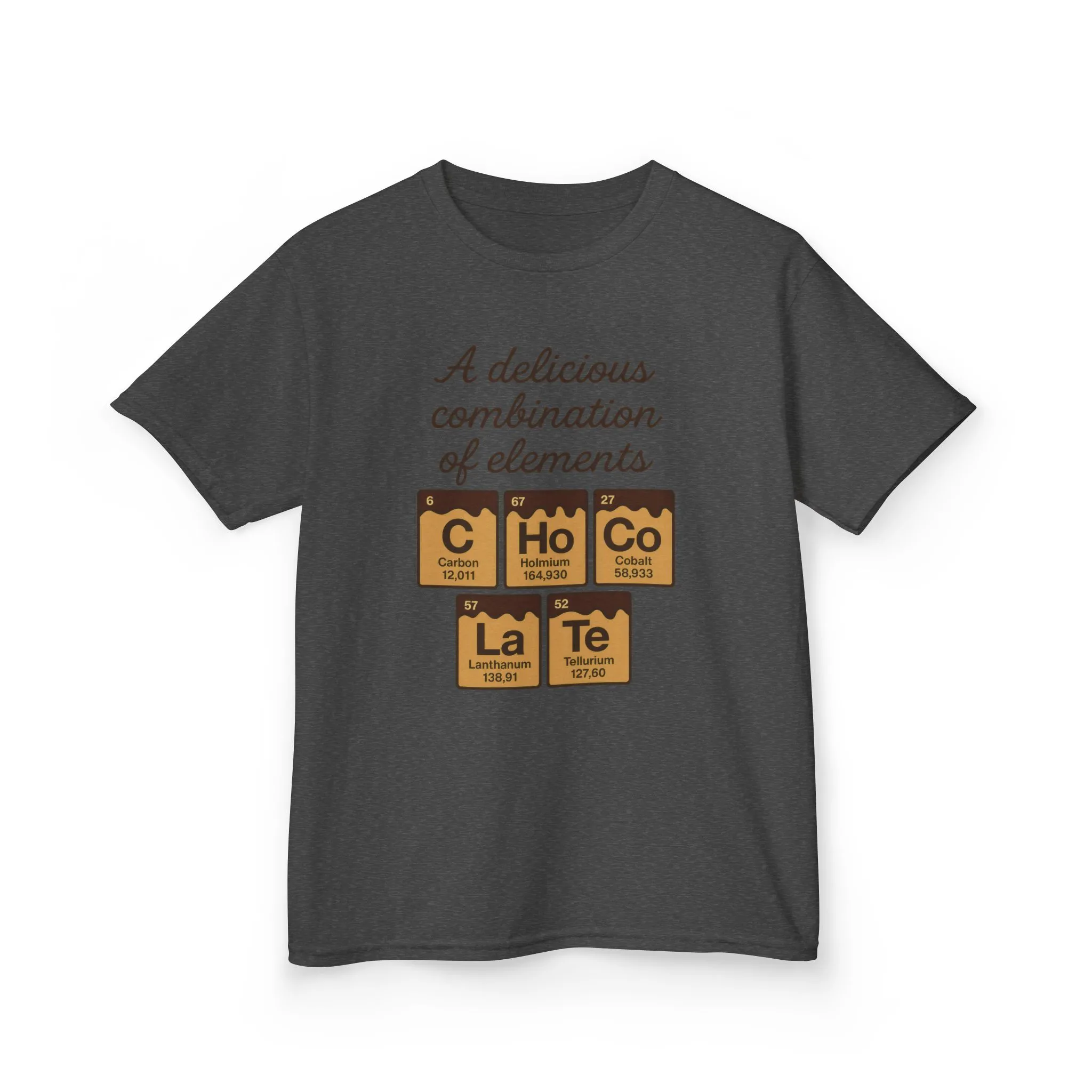 Funny Chocolate Science Young Girl T-Shirt, Choco-LaTe Element Shirt, Sweet Science Gift, Children's Gift, Birthday Party - Image 9