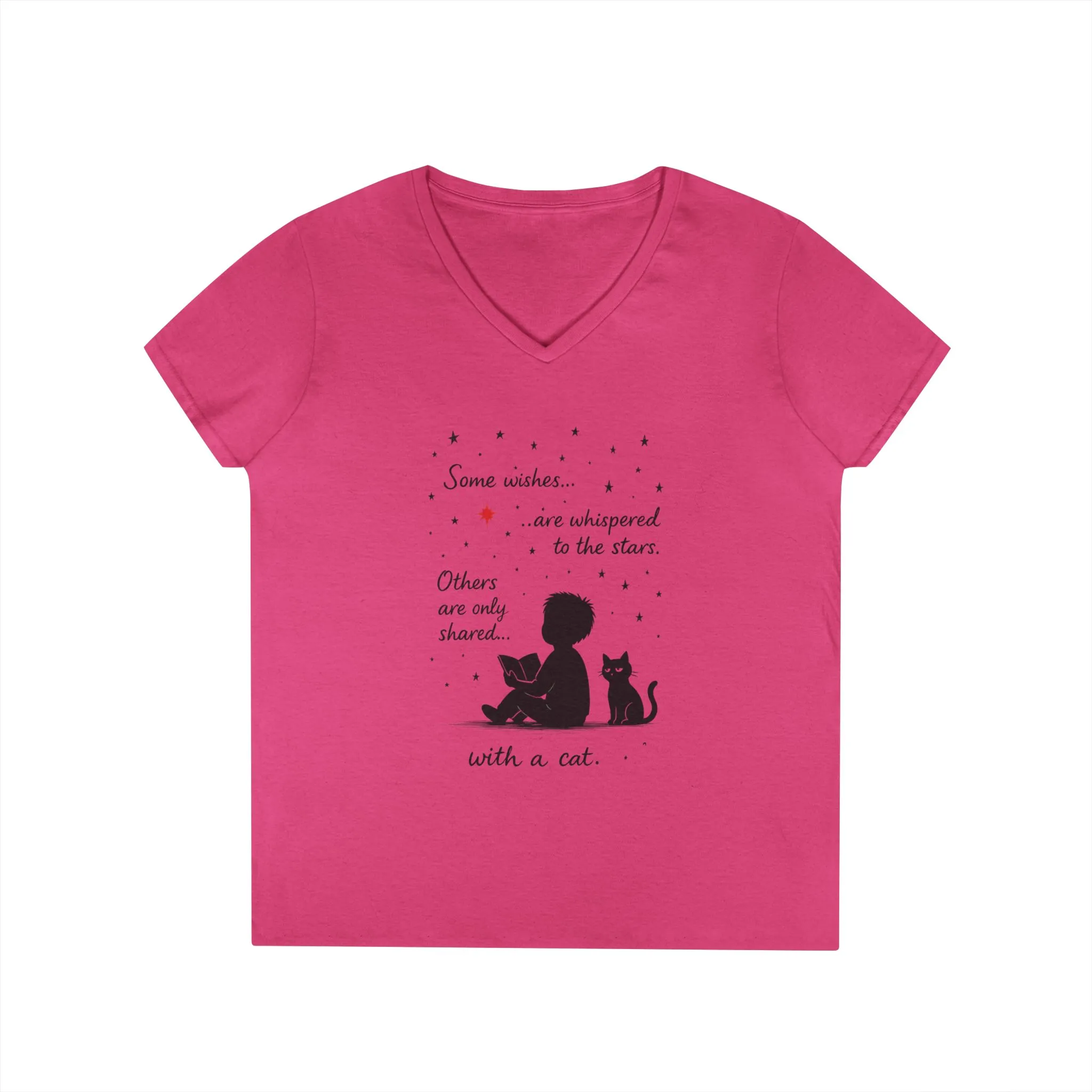 Whimsical Cat Lovers' V-Neck T-Shirt - Perfect Gift for Cat Enthusiasts, Animal Lovers, Birthday, and Pet Owners - Image 22