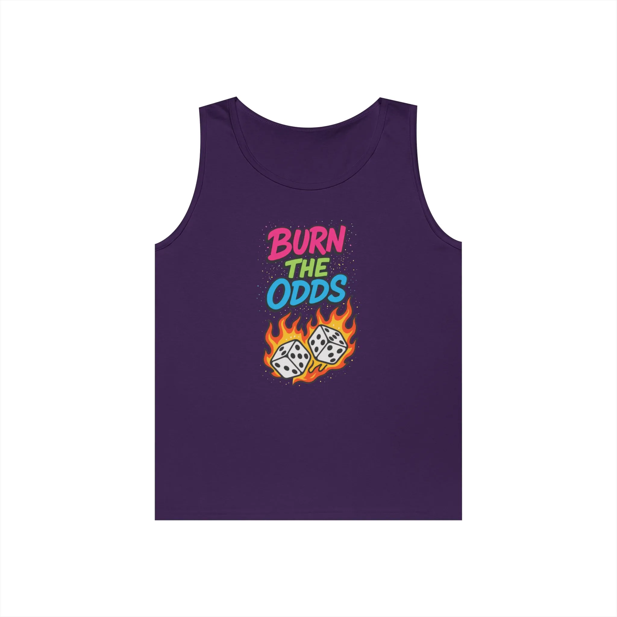Burn the Odds Tank Top, Casual Summer Wear, Gaming Gift, Dice Design Tee, Gift for Gamers, Funny Tank, Perfect for Parties - Image 25
