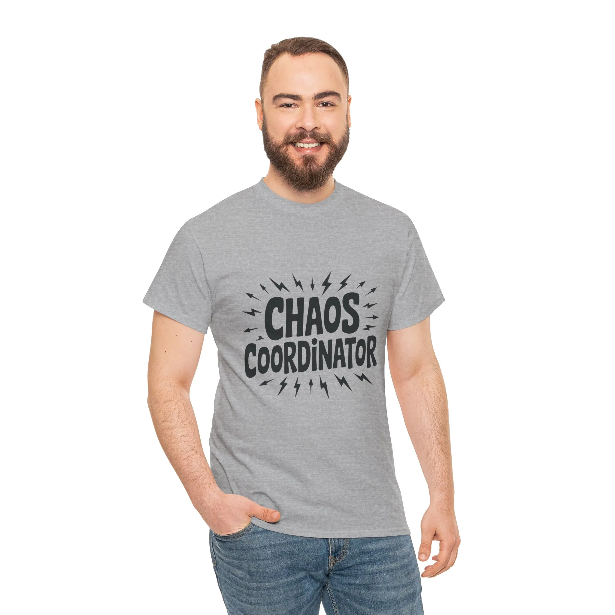 Chaos Coordinator Heavy Cotton Men's Tee, Fun T-Shirt, Gift for Organizers, Humor Tee, Men's Casual Wear - Image 11