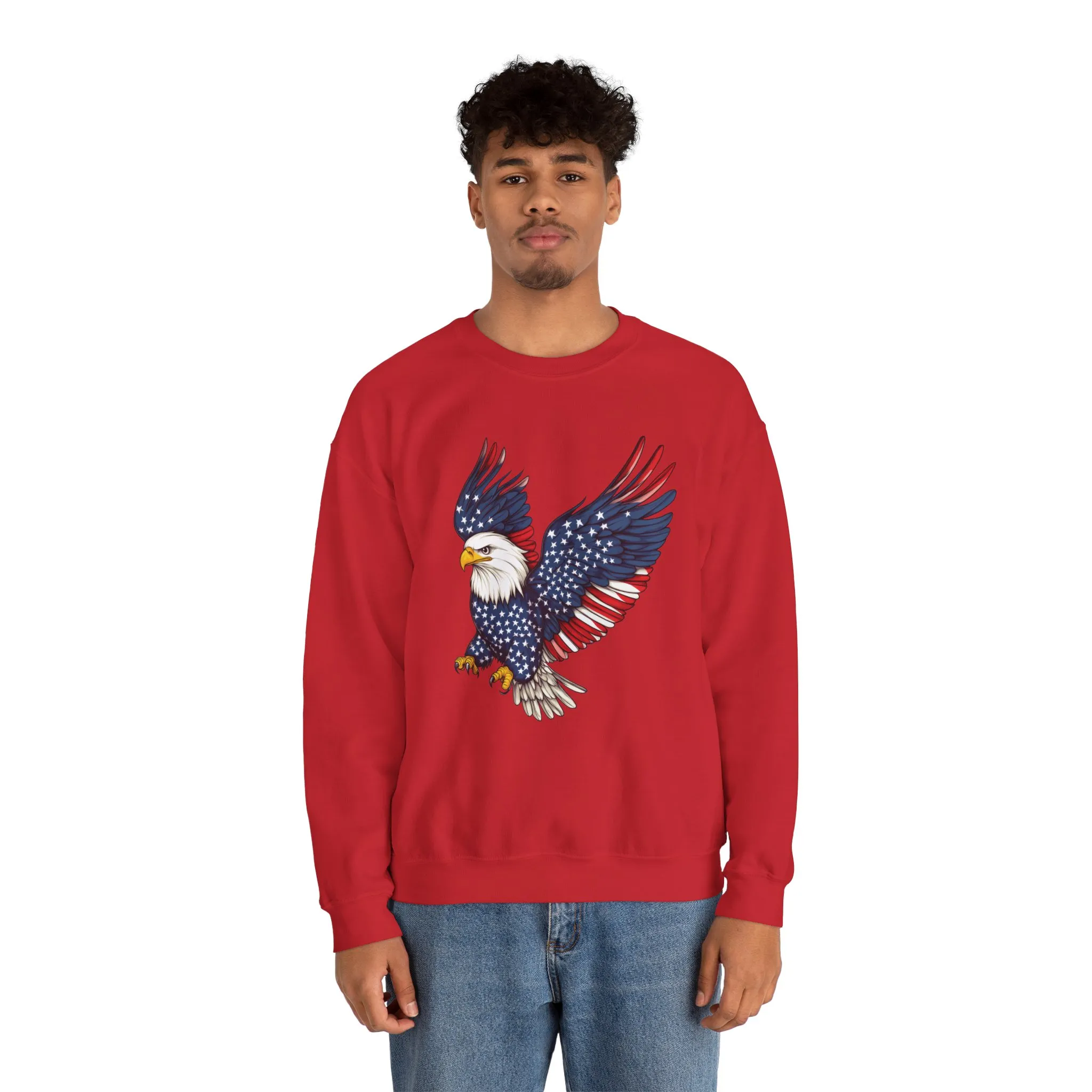 Patriotic Eagle Sweatshirt, Unisex Crewneck, USA Pride Apparel, Cozy Everyday Wear, Perfect for Independence Day, Gift for Patriots - Image 27