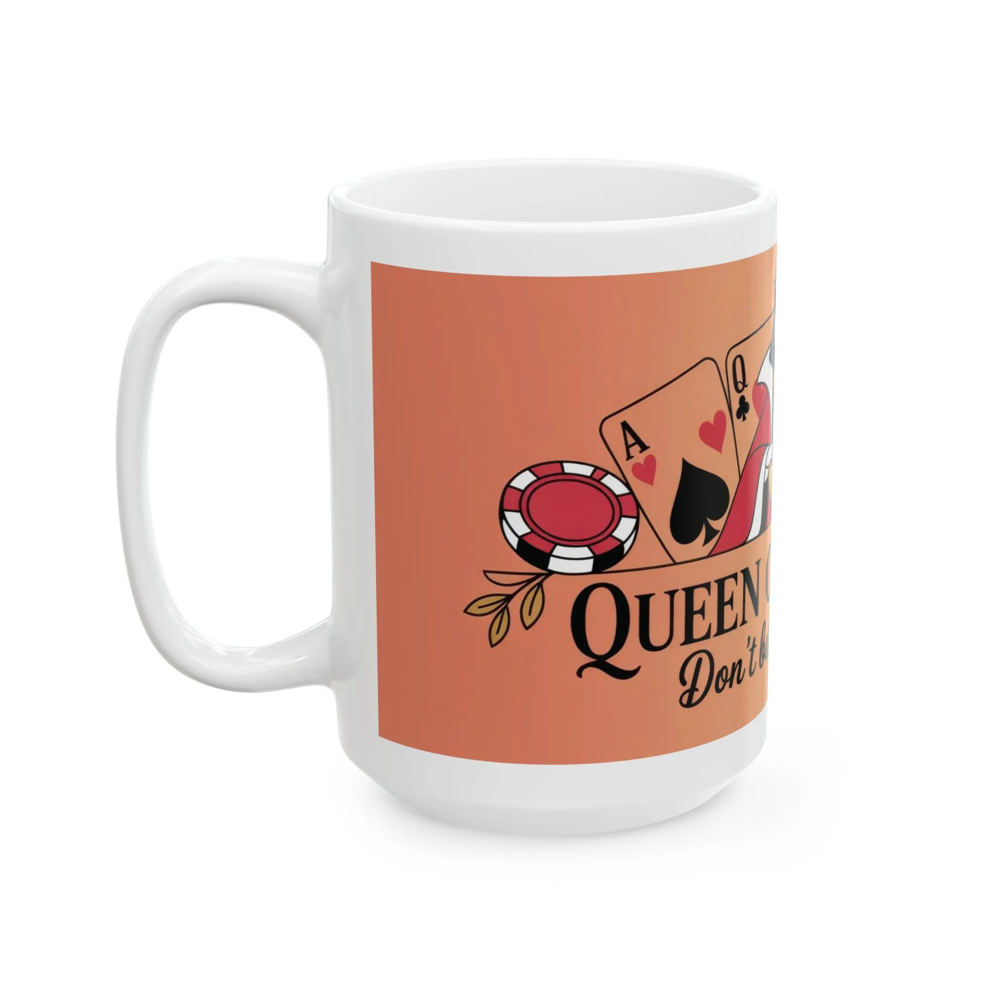 Queen of Hearts Mug, Dont Bet Against Me Quote, Gift for Gamblers, Fantasy Lover, Queen of Hearts Decor - Image 10