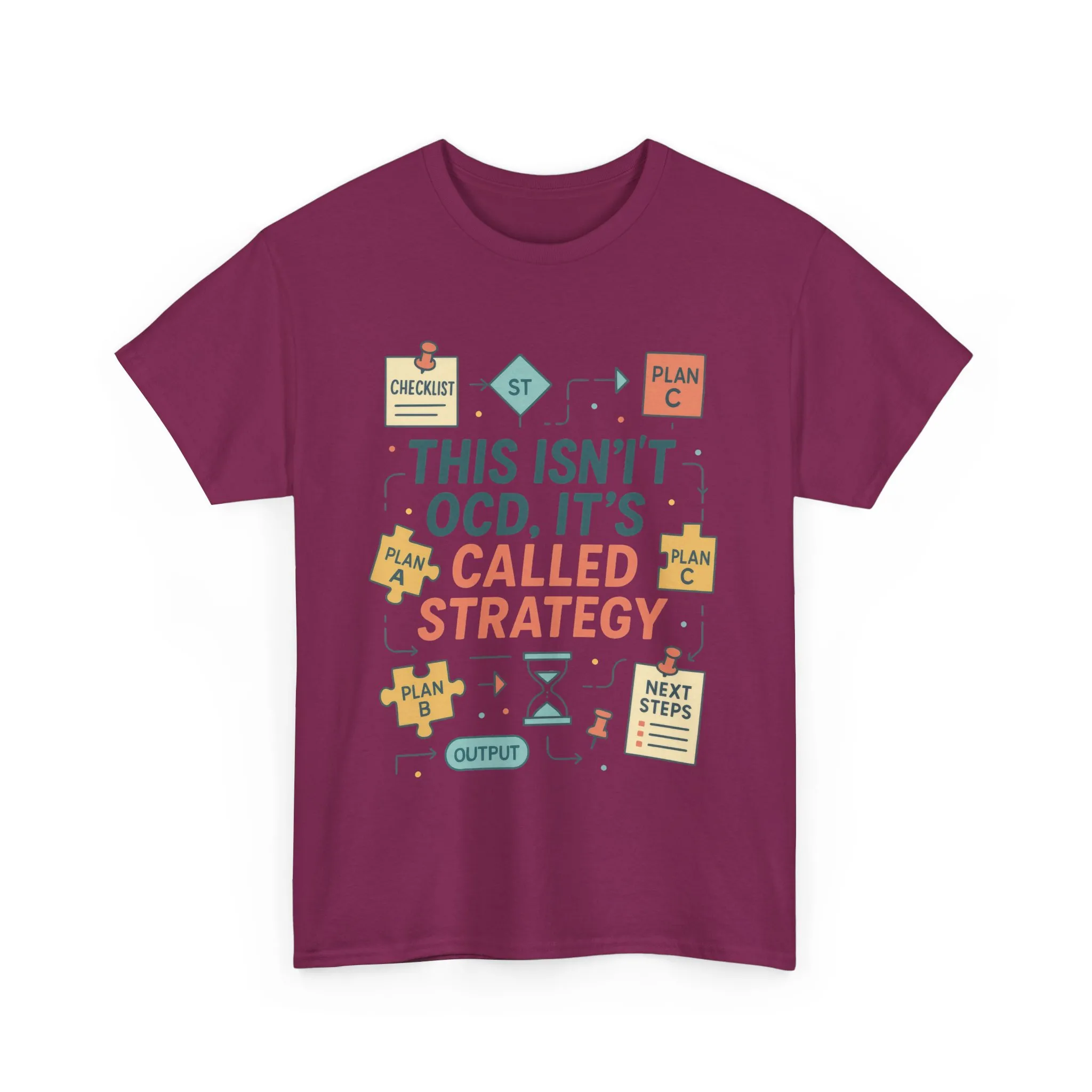 Funny Womens Strategy T-Shirt, This Isnt OCD Its Called Strategy, Planner Girl Gift Tee, Gift for Strategists, Office Humor Top - Image 22