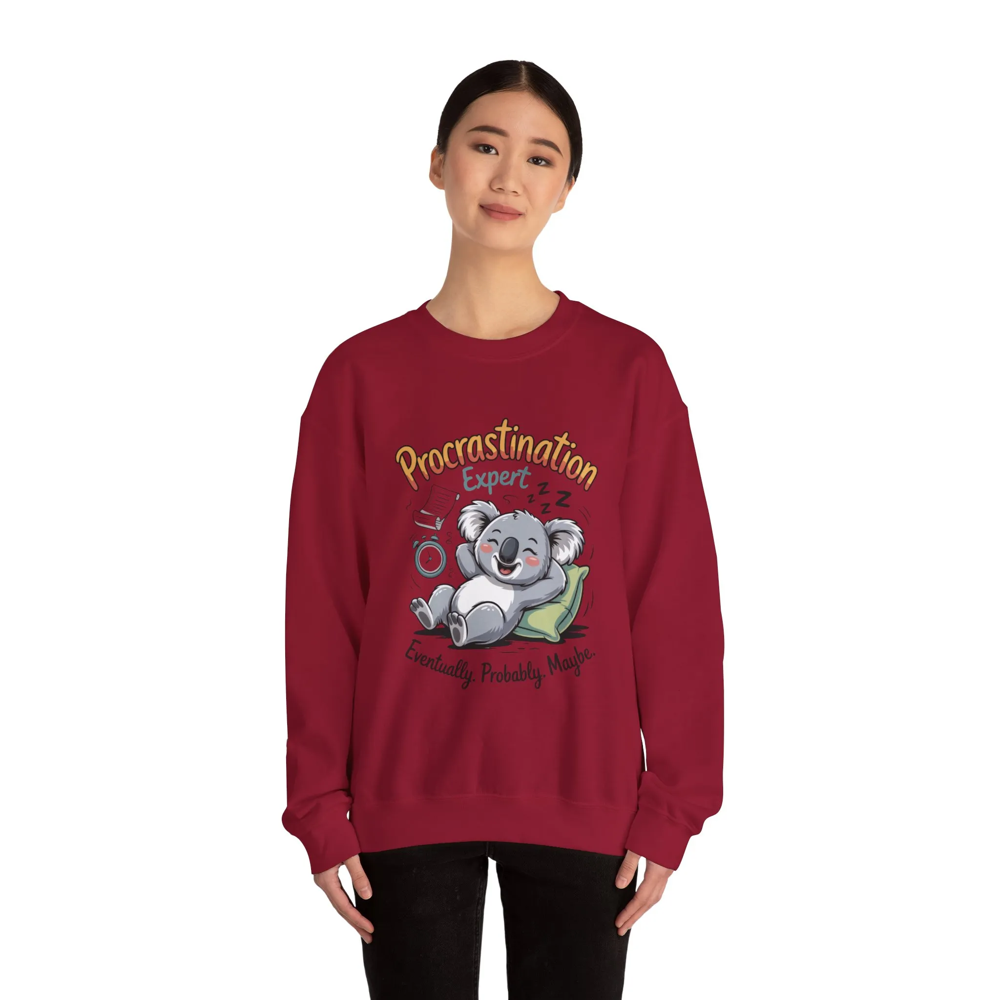 Procrastination Expert Sweatshirt, Funny Crewneck, Cozy Gift for Students, Lazy Day Apparel, Womens Sweatshirt for Relaxation - Image 29