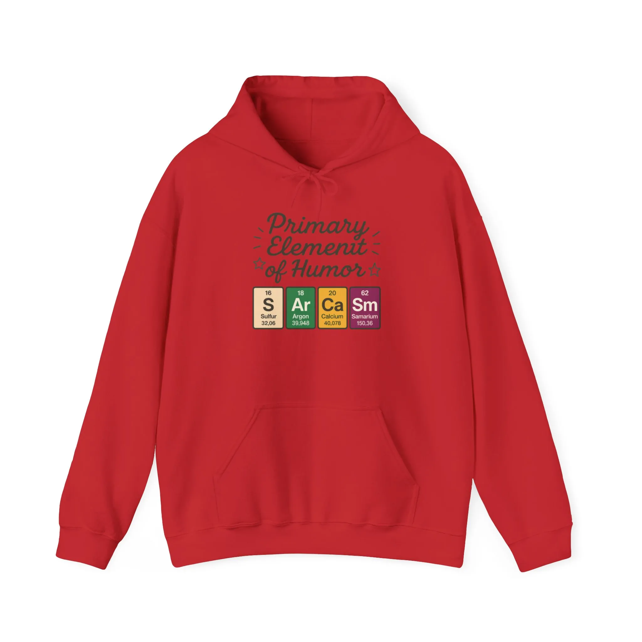 Sarcasm Hoodie for Men, Funny Nerd Hoodie, Primary Element of Humor Sweatshirt, Science Lover Gift for Him, Sarcastic Humor Apparel - Image 33