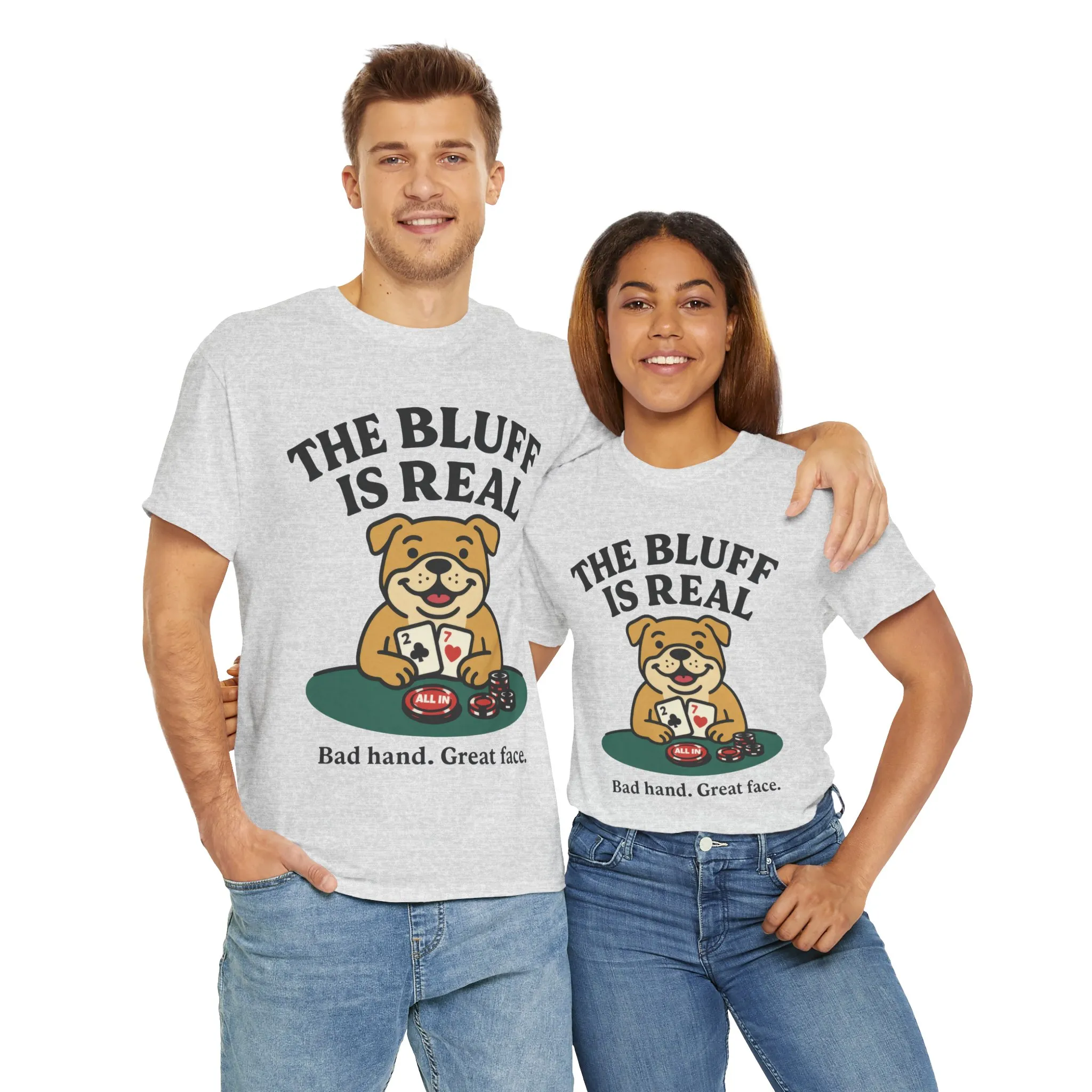Funny Dog Poker Tee, The Bluff is Real, Animal Lover Gift, Unisex Casino Humor Gift, Poker Night Apparel, Cute Pet Humor T-Shirt - Image 27