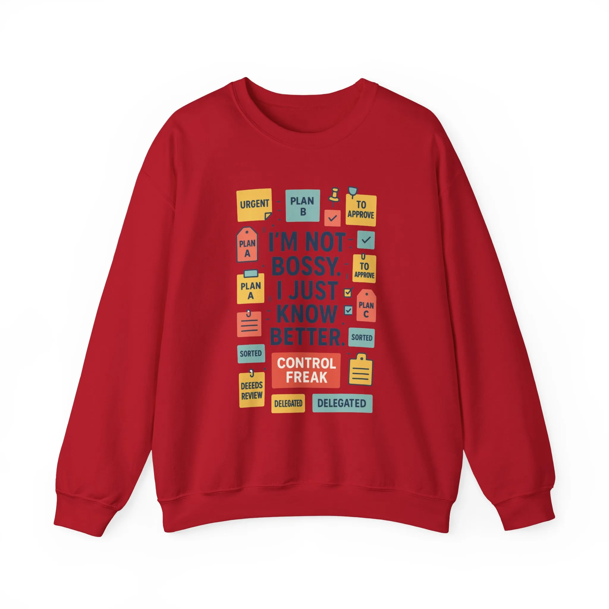 Funny Mens Control Freak Sweatshirt, Sarcastic Crewneck Gift for Him, Perfect Gift for Bossy Friends - Image 34