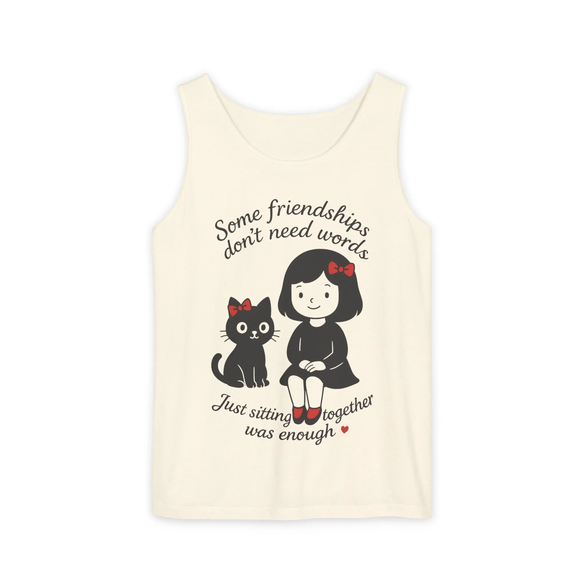 Friendship Tank Top, Cute Cat Lovers Gift, Womens Summer Apparel, Perfect for Casual Outings, Friendship Day, Cat Mom Tees - Image 7