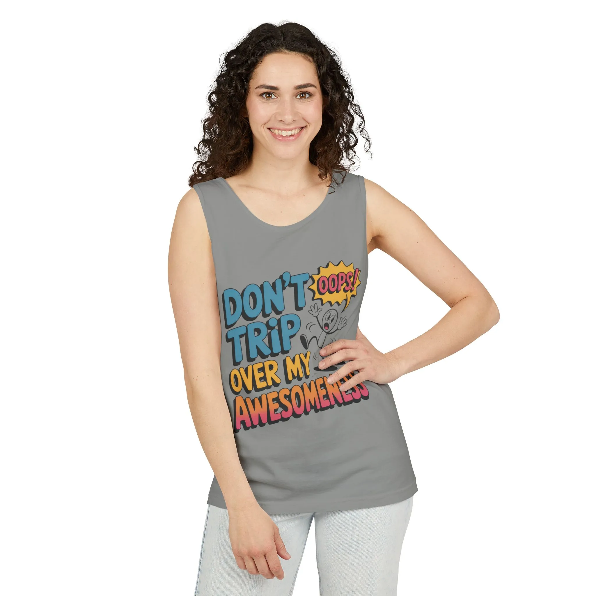 Funny Graphic Tank Top, Don't Trip Over My Awesomeness Tank, Womens Cotton Tank for Casual Wear, Gift for Friends, Birthday Gift, Humor Tee - Image 21