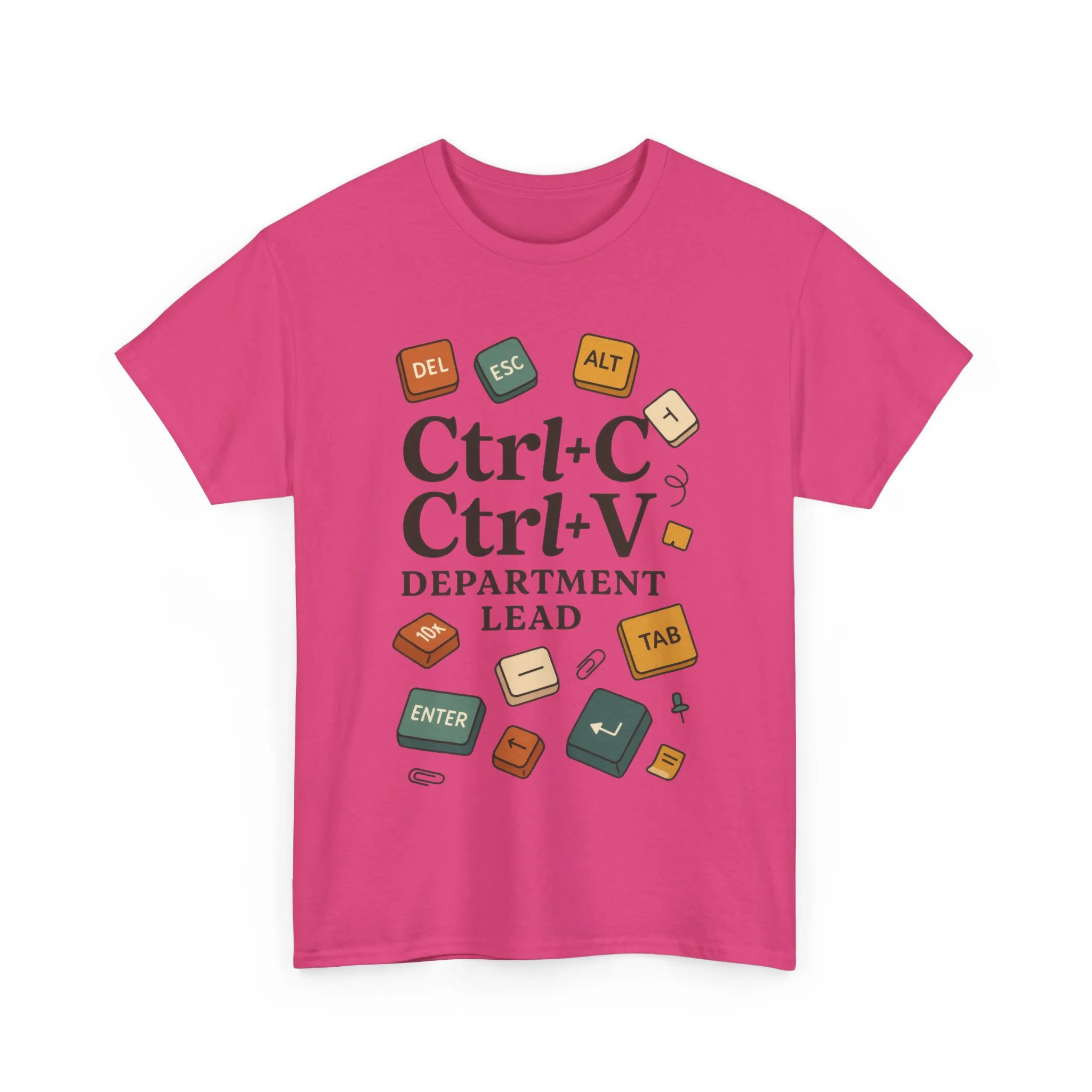 Funny Office T-Shirt, Ctrl+C Ctrl+V Department Lead Tee, Gift for Tech Lover, Creative Workwear, Programmer Apparel, Geeky Humor Shirt - Image 27