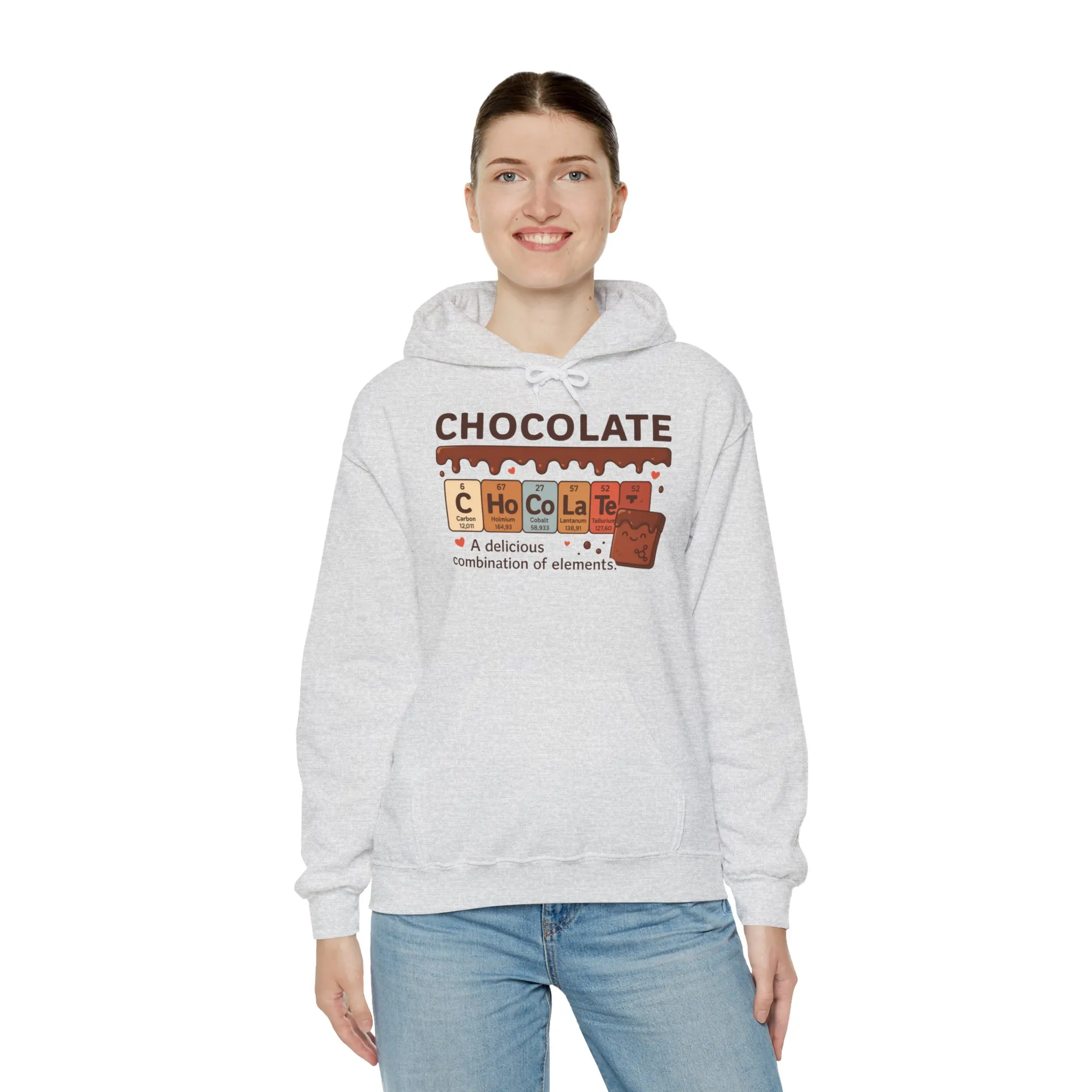 Chocolate Lovers Comfort Hoodie, Perfect Gift for Chemistry Lovers, Casual Wear, Sweet Treats Enthusiasts, Birthdays, Chemistry Students - Image 9