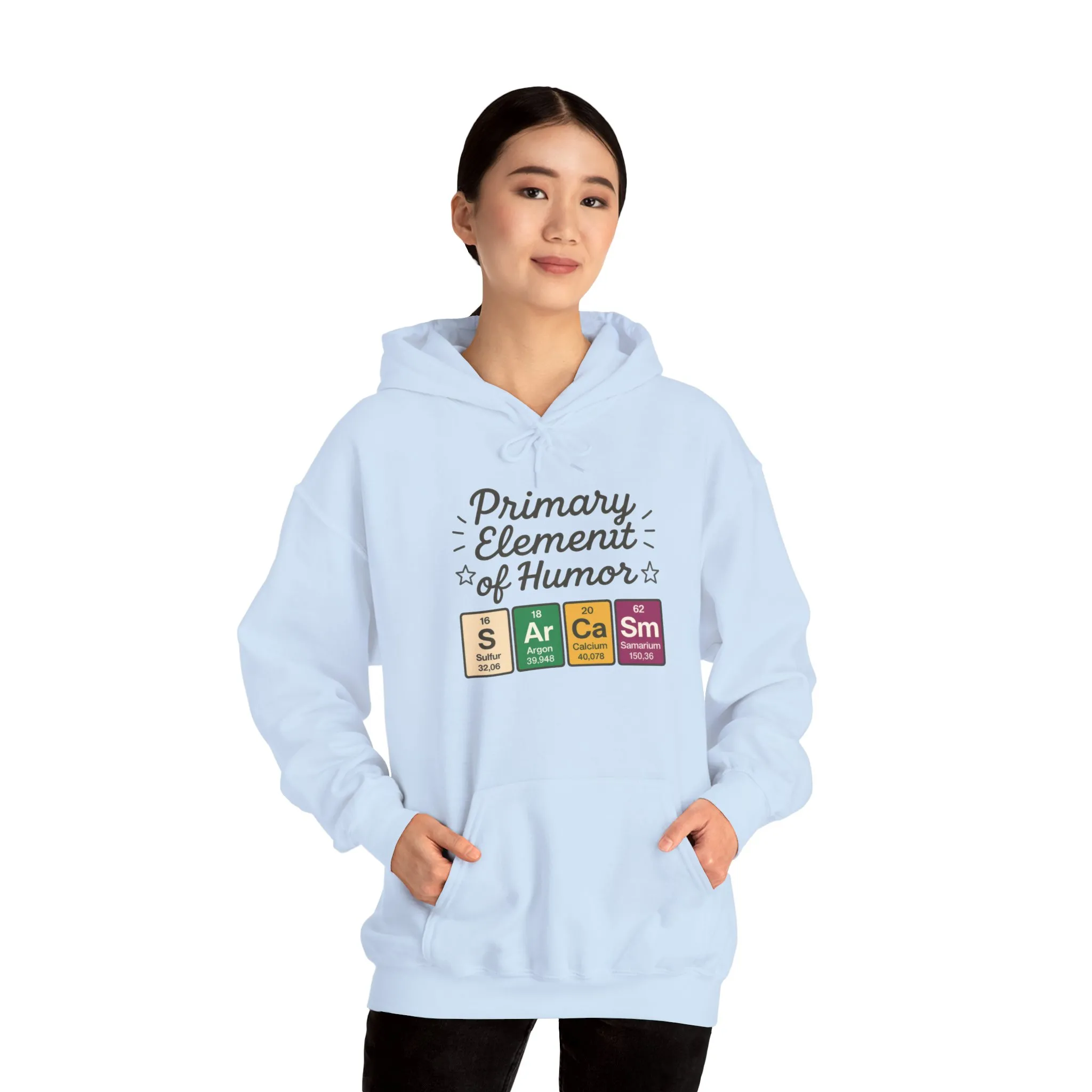 Sarcasm Hoodie for Women, Funny Chemistry Hoodie, Primary Element of Humor Science Sweatshirt, Nerdy Gift for Her - Image 40