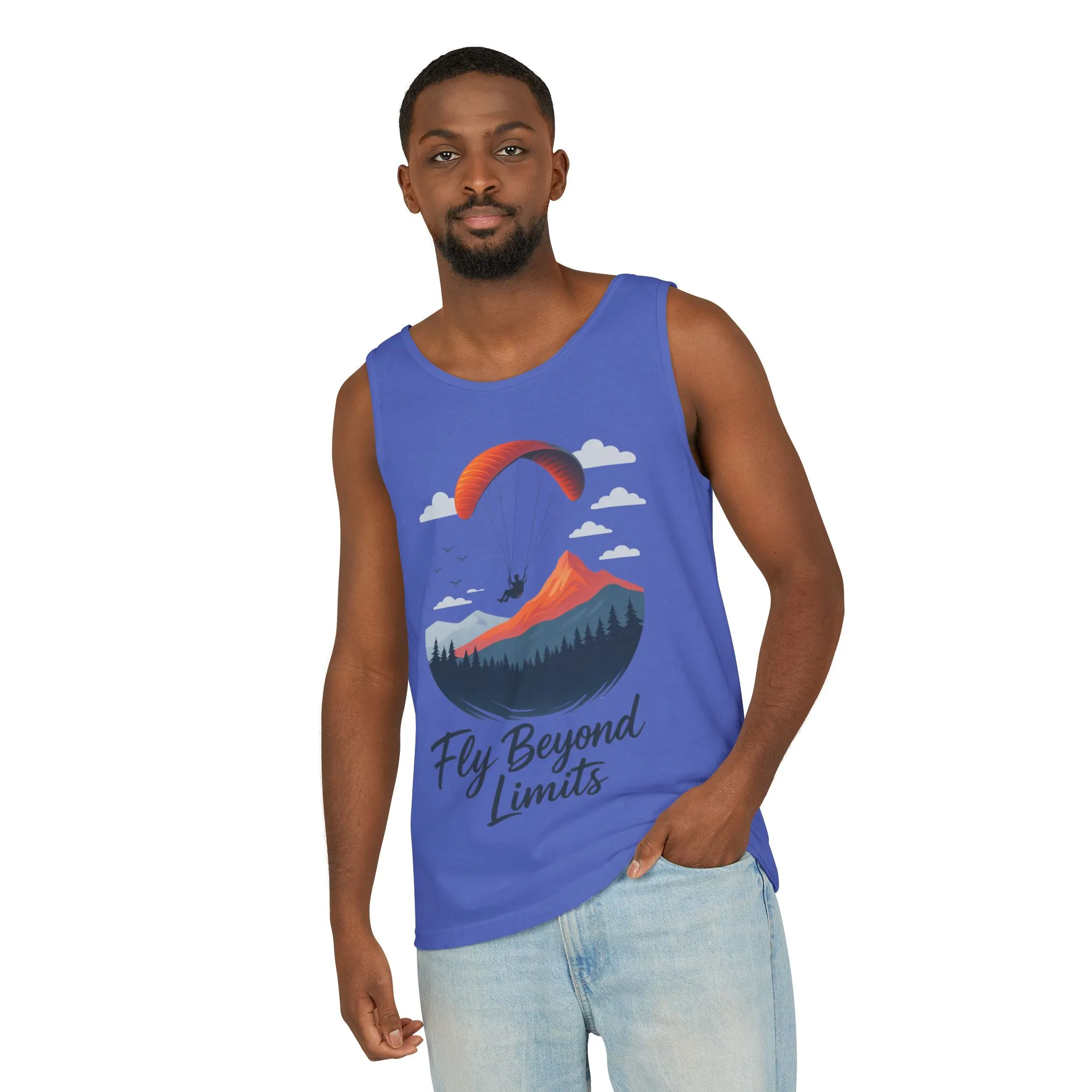 Adventure-Inspiring Fly Beyond Limits Unisex Tank Top, Summer Casual Wear, Outdoor Enthusiast Gift, Travel Apparel, Motivational Gift - Image 38