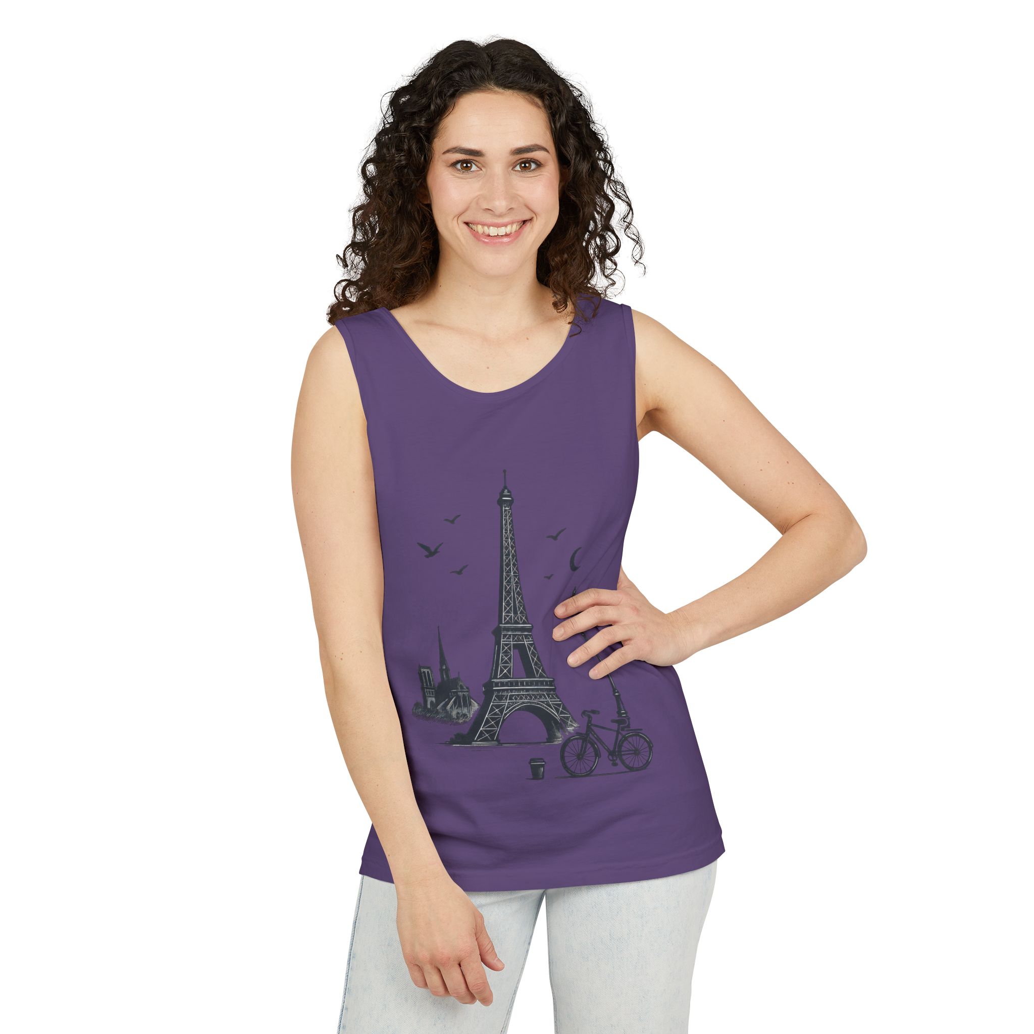 Parisian Dreams Tank Top, Unisex Summer Wear, Graphic Tee, Travel Inspired Apparel, Vacation Outfit, Casual Tank for All Occasions - Image 56