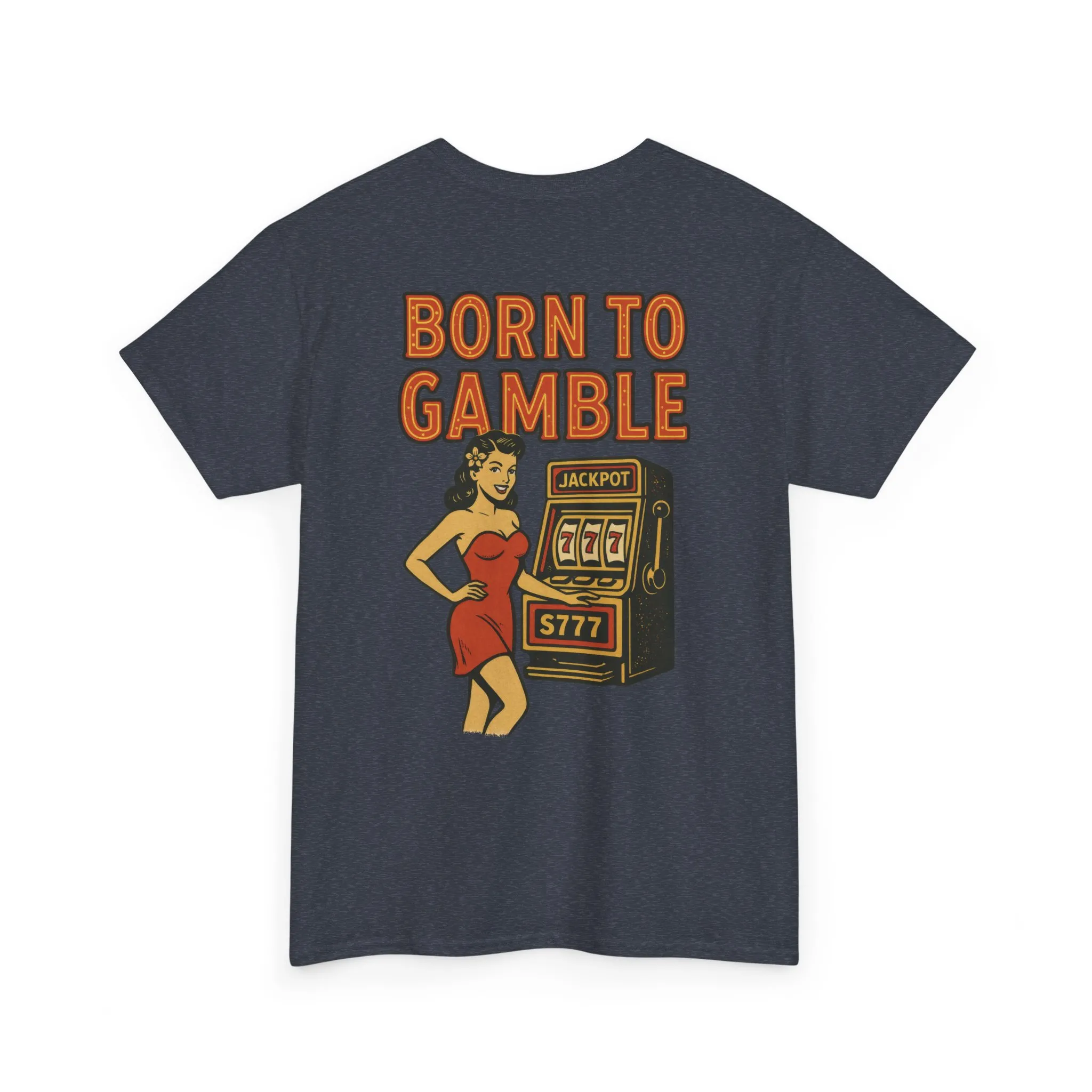 Lucky Hand Unisex Heavy Cotton Tee, Casino T-Shirt, Gambler Gift, Gambling Humor Tee, Playful Gaming Apparel, Lucky Shirt, Slot Machine Tee - Image 34