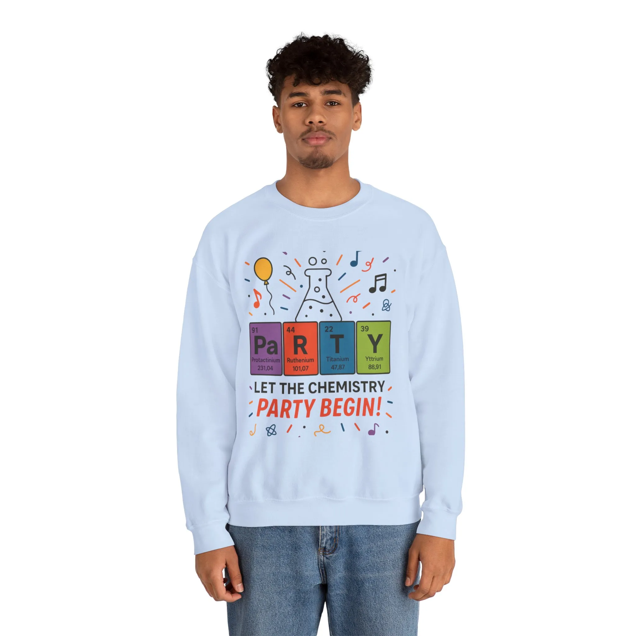 Party Chemistry Crewneck Sweatshirt, Chemistry Sweatshirt, Science Gift, Cute Crew Neck, Birthday Sweatshirt, Unisex Pullover - Image 45