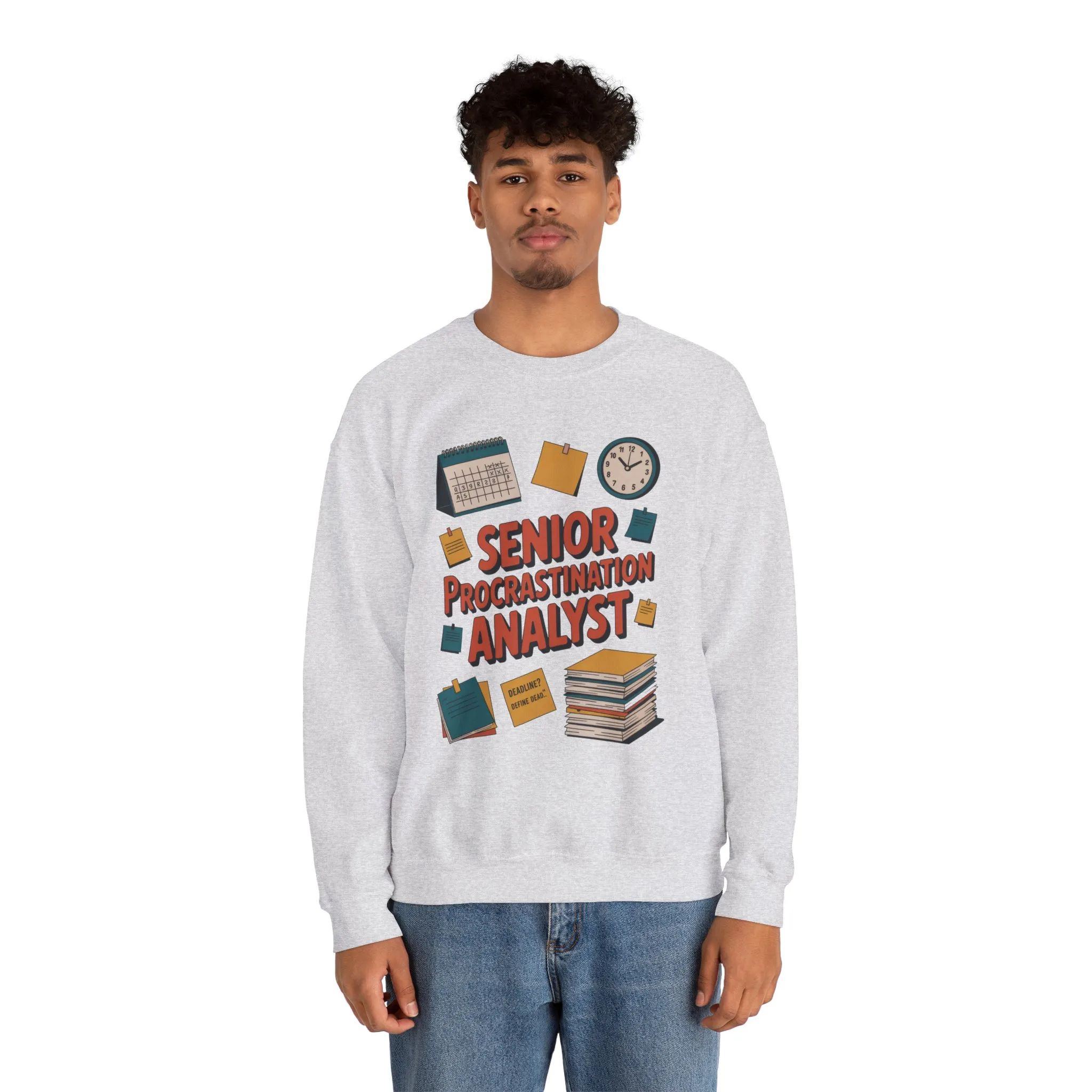 Senior Procrastination Analyst Sweatshirt, Gift for Graduates, Office Humor Apparel, Meme Sweatshirt, Casual Wear, Motivation Humor Apparel - Image 11