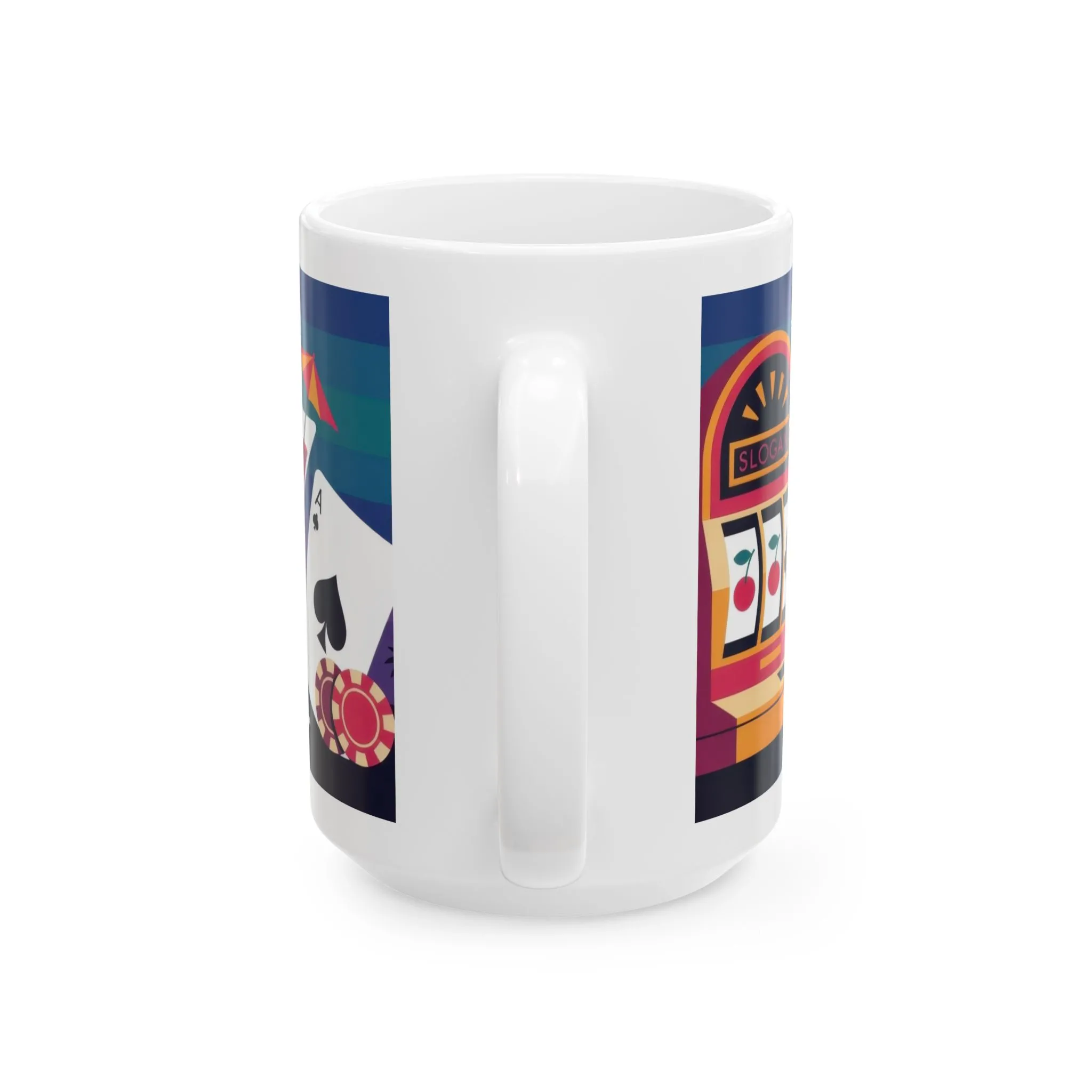 LUCK NEVER SLEEPS Mug, Retro Vegas Slot Machine Coffee Cup, Casino Gift, Gambling Lover Gift Idea, Perfect for Gamers, Poker Nights - Image 9