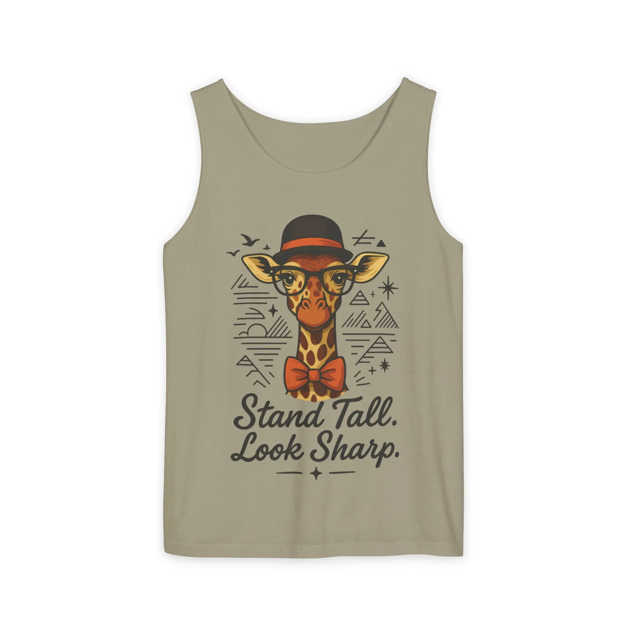 Giraffe Inspirational Tank Top, Stand Tall Look Sharp Shirt, Unisex Summer Apparel, Cute Animal Gift, Zoo Lover's Fashion - Image 7