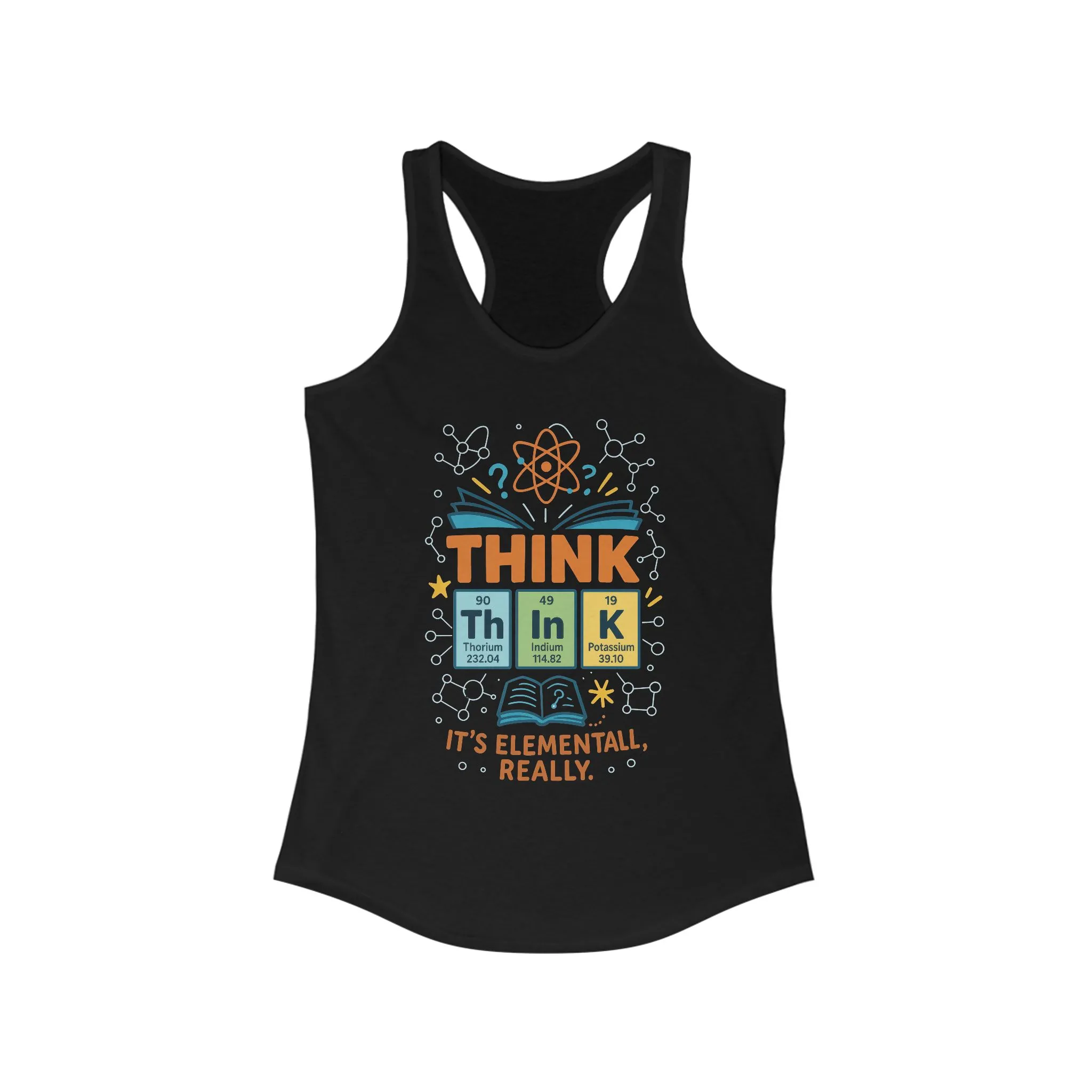 Nerd Tank Top for Women, Funny Chemistry Shirt, Cute Science Graphic Tank, STEM Gift for Her, Gift for Students, Motivational Fitness Shirt
