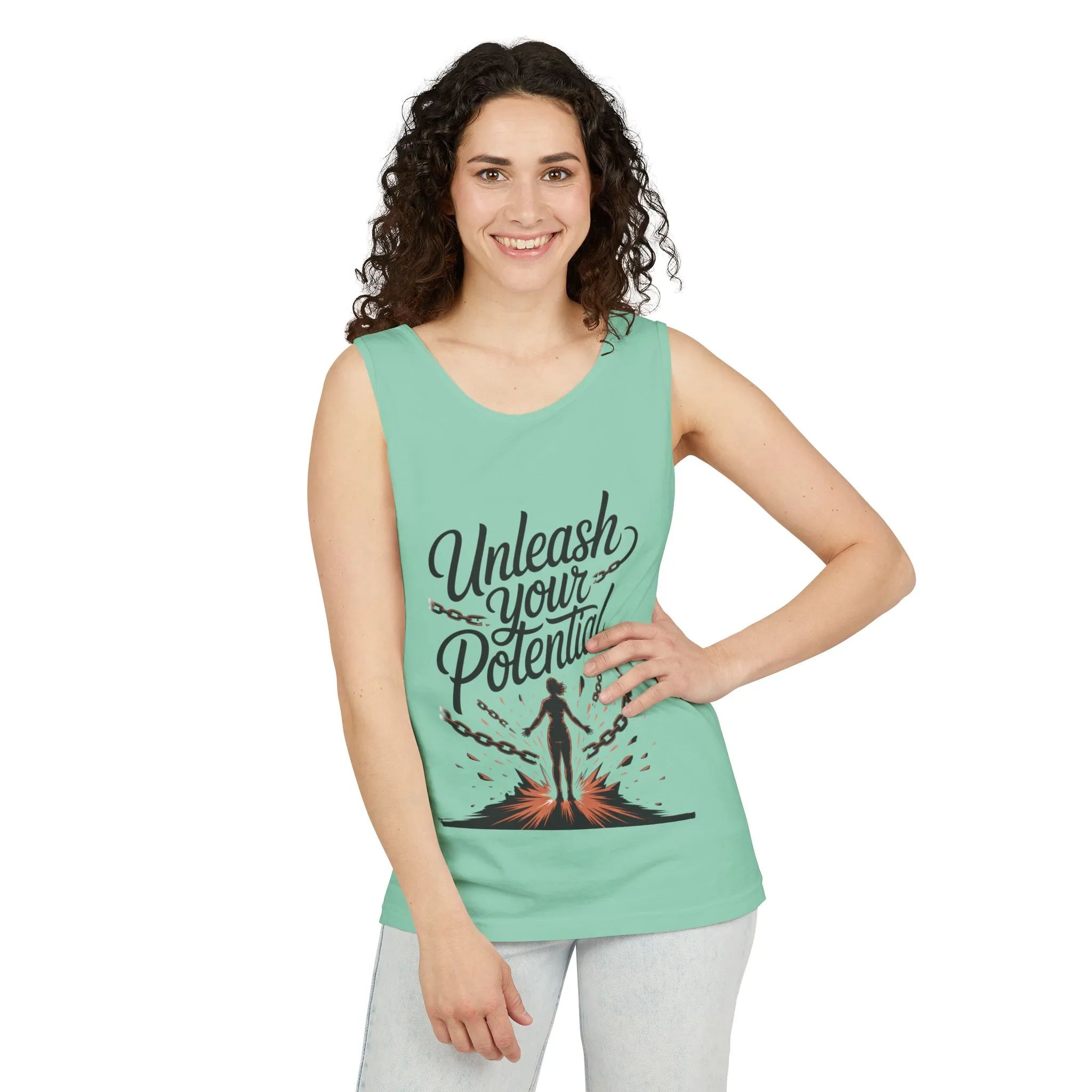 Unleash Your Potential Tank Top, Motivational Athletic Gear, Womens Workout Clothing, Inspirational Summer Outfit, Fitness Gift, [...] - Image 10
