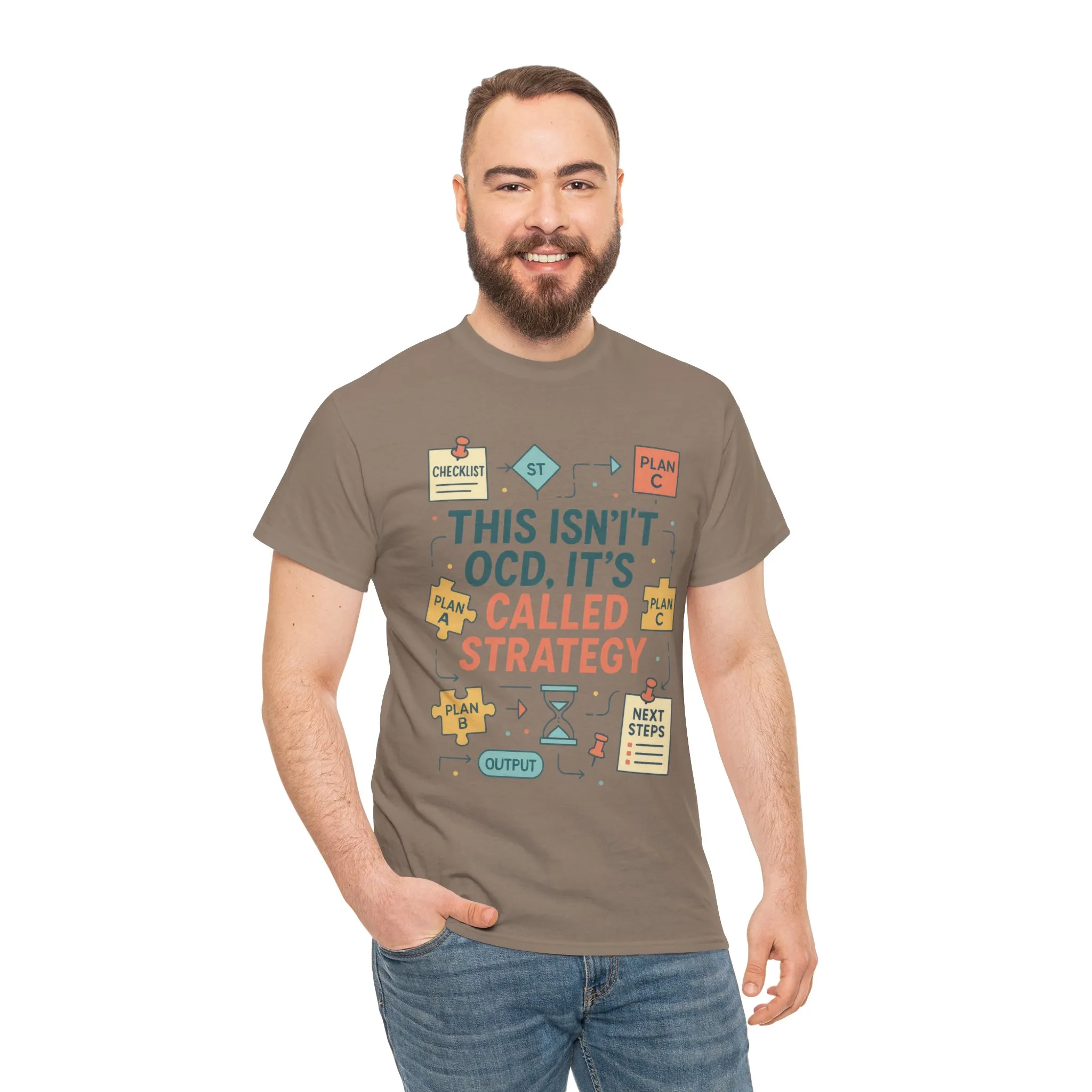 Funny Mens Strategy T-Shirt, This Isnt OCD Its Called Strategy , Planner Humor Tee for Him, OCD Joke Shirt, Gift for Strategists - Image 23