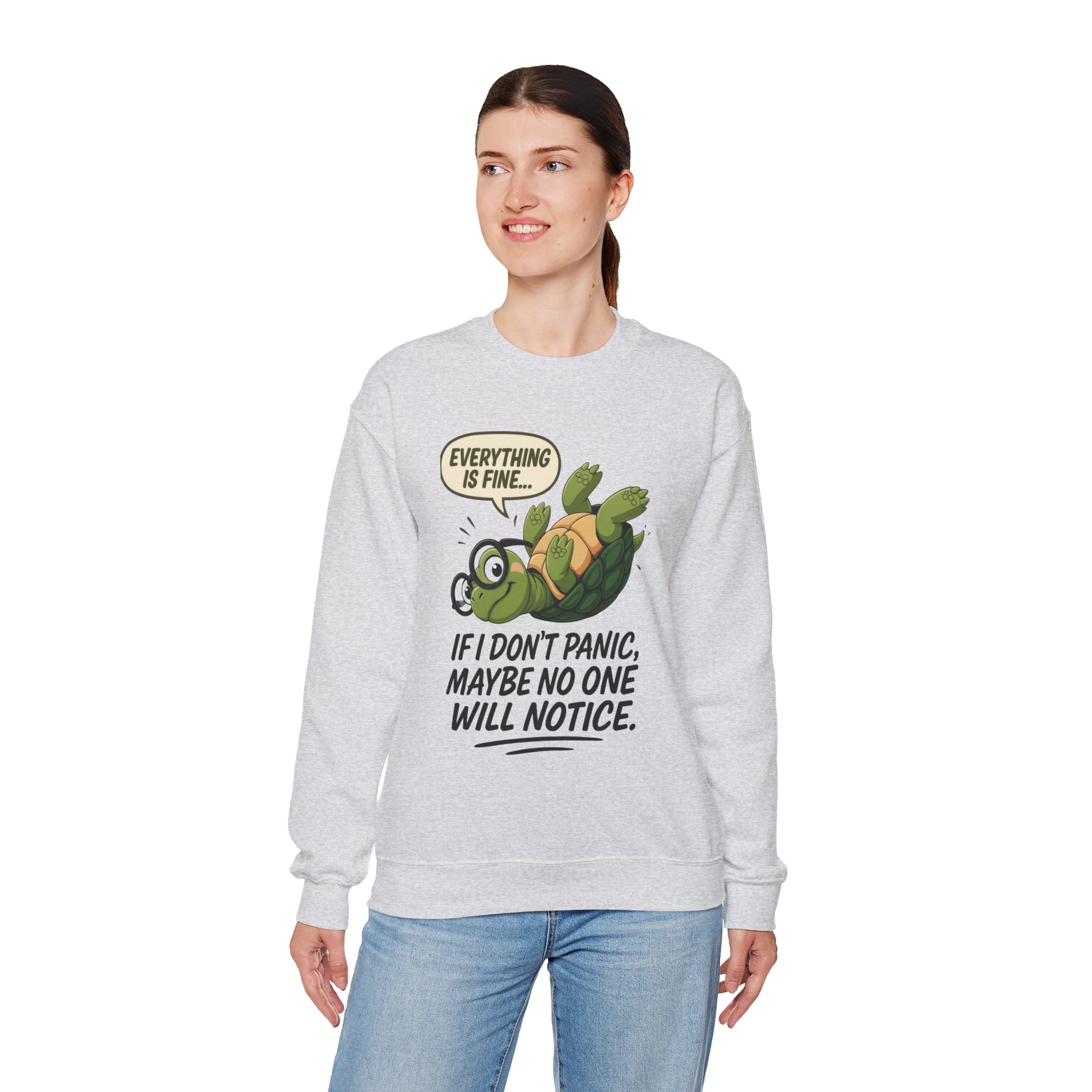 Casual Humor Unisex Sweatshirt, Perfect Gift for Anxiety Relief, Social Anxiety Joke, Quirky Graphic Sweatshirt, Introvert Humor Gift - Image 9