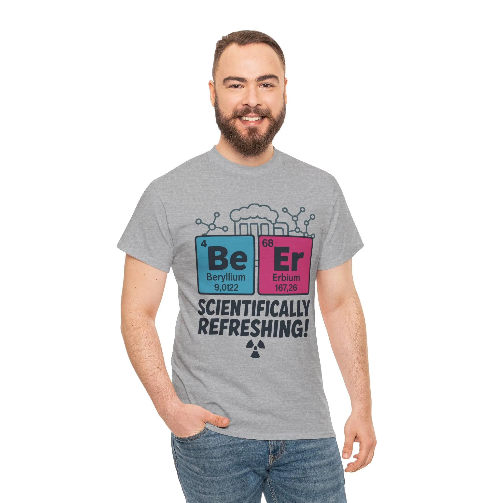 Mens Beer Science T-Shirt, Periodic Table Tee, Nerd Shirt for Him, Science Gift Tee, Chemistry Shirt, Science Lover Apparel, STEM Outfit - Image 6