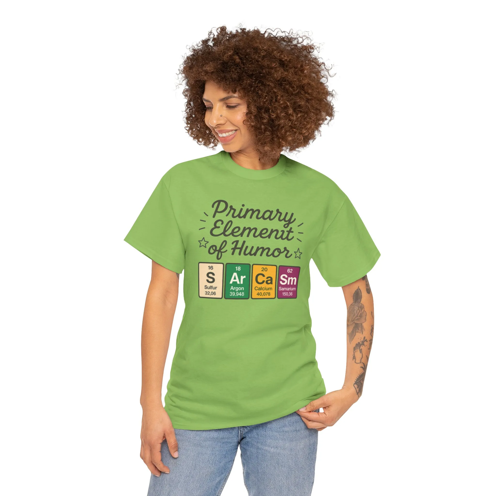 Funny Womens Sarcasm T-Shirt, Element of Humor Tee, Science Nerd Shirt, Chemistry Humor Tee, Gift for Science Lovers, Science Party Apparel - Image 11