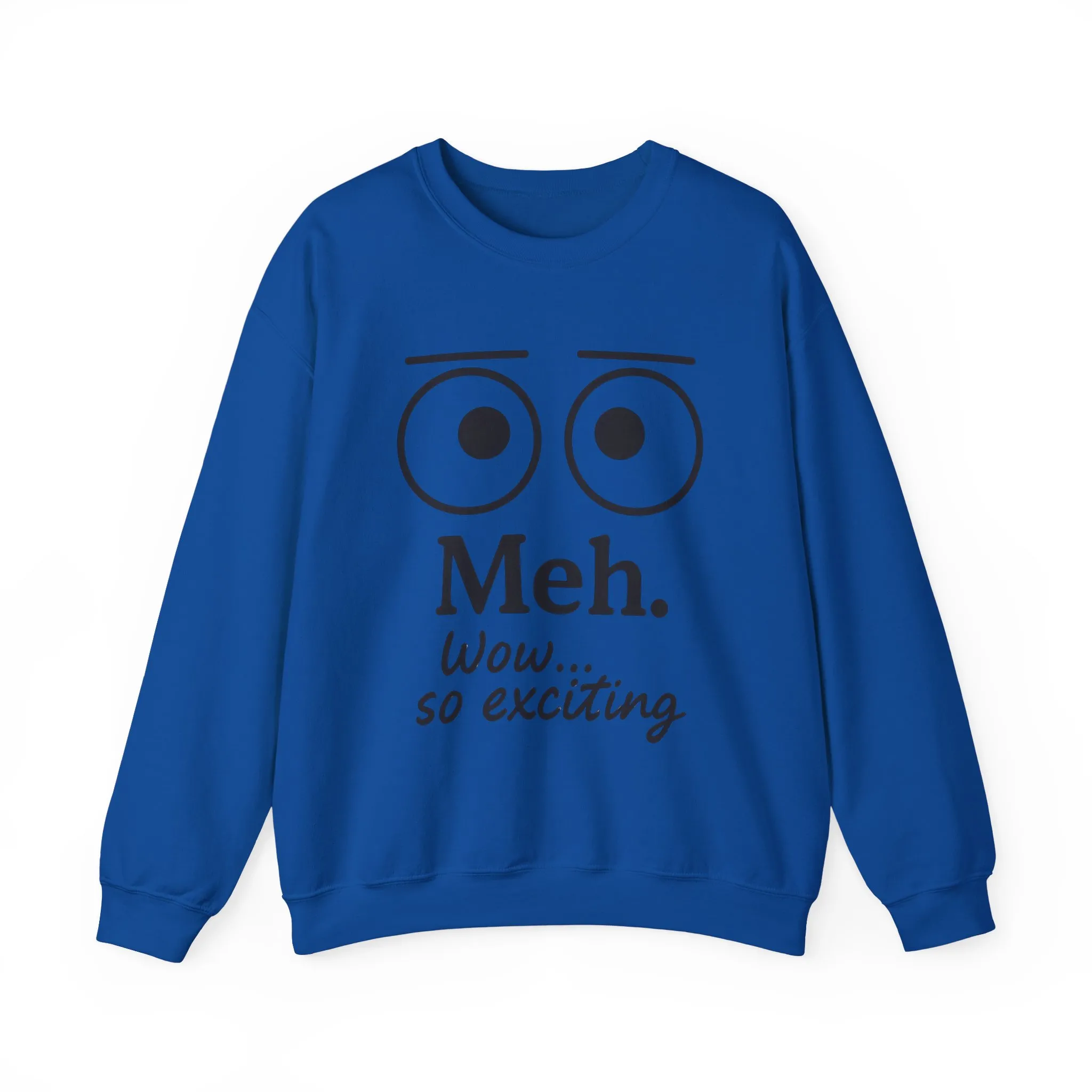 Mens Heavy Blend Crewneck with 'Meh' Design, Comfortable Apparel for Everyday Wear, Perfect for Relaxing - Image 22