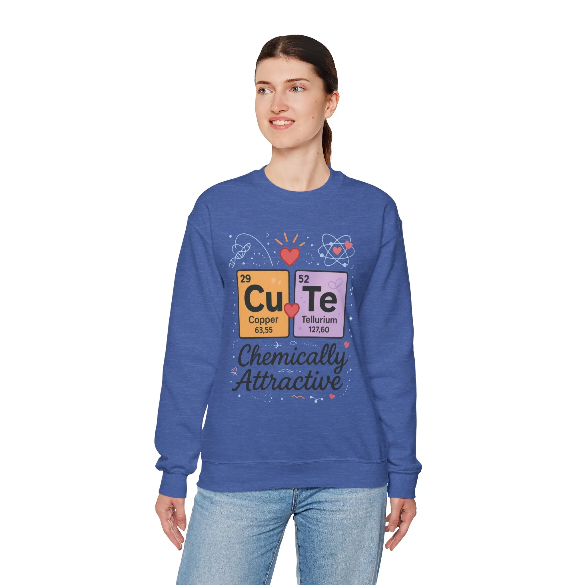 Cute Chemistry Sweatshirt for Women, Periodic Table Sweatshirt, Chemistry Gift for Her, Gift for Science Lovers, Valentine's Day Sweatshirt - Image 33