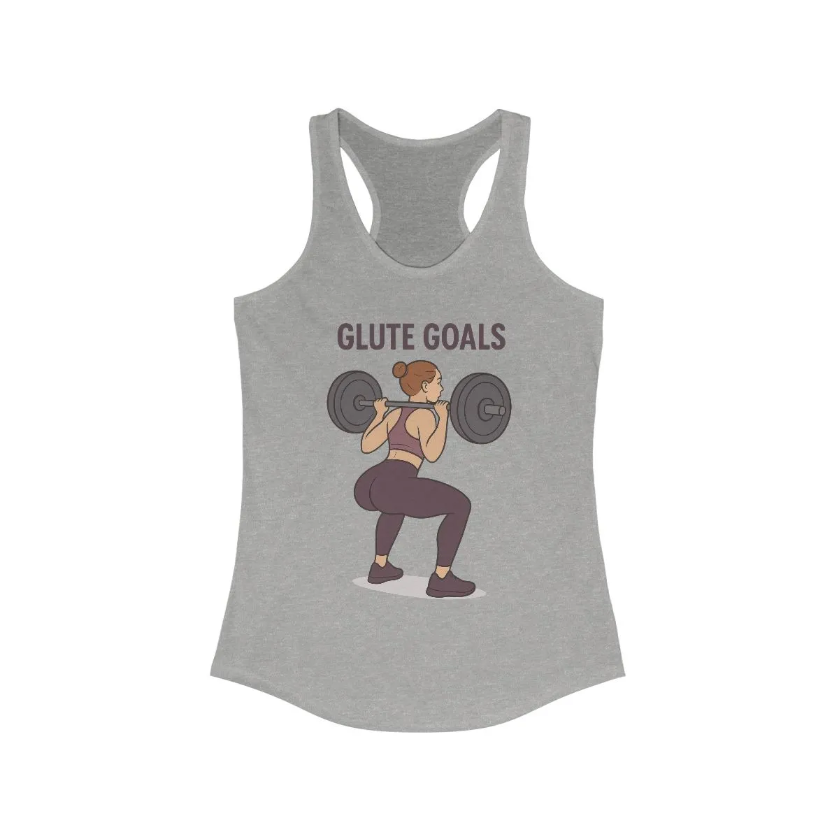 Glute Goals Workout Tank, Fitness Apparel for Women, Gym Top, Activewear, Motivational Exercise Shirt, Womens Squat Gym Shirt, Fit Girl Gift - Image 3