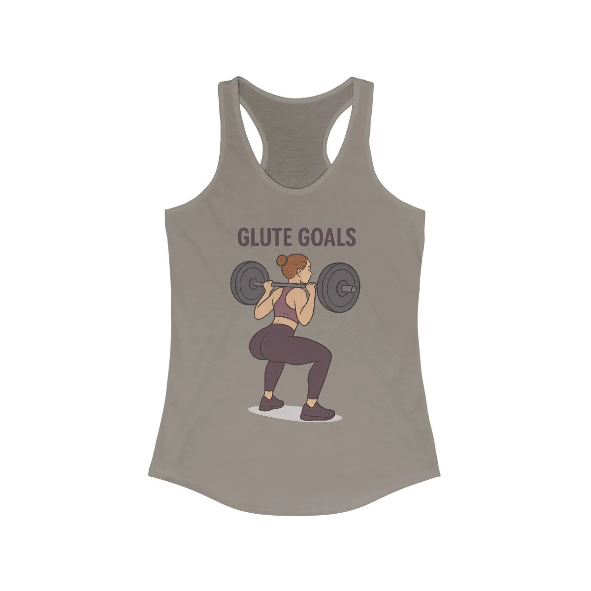Glute Goals Workout Tank, Fitness Apparel for Women, Gym Top, Activewear, Motivational Exercise Shirt, Womens Squat Gym Shirt, Fit Girl Gift - Image 4