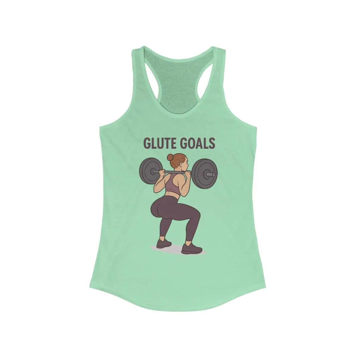 Glute Goals Workout Tank, Fitness Apparel for Women, Gym Top, Activewear, Motivational Exercise Shirt, Womens Squat Gym Shirt, Fit Girl Gift - Image 6