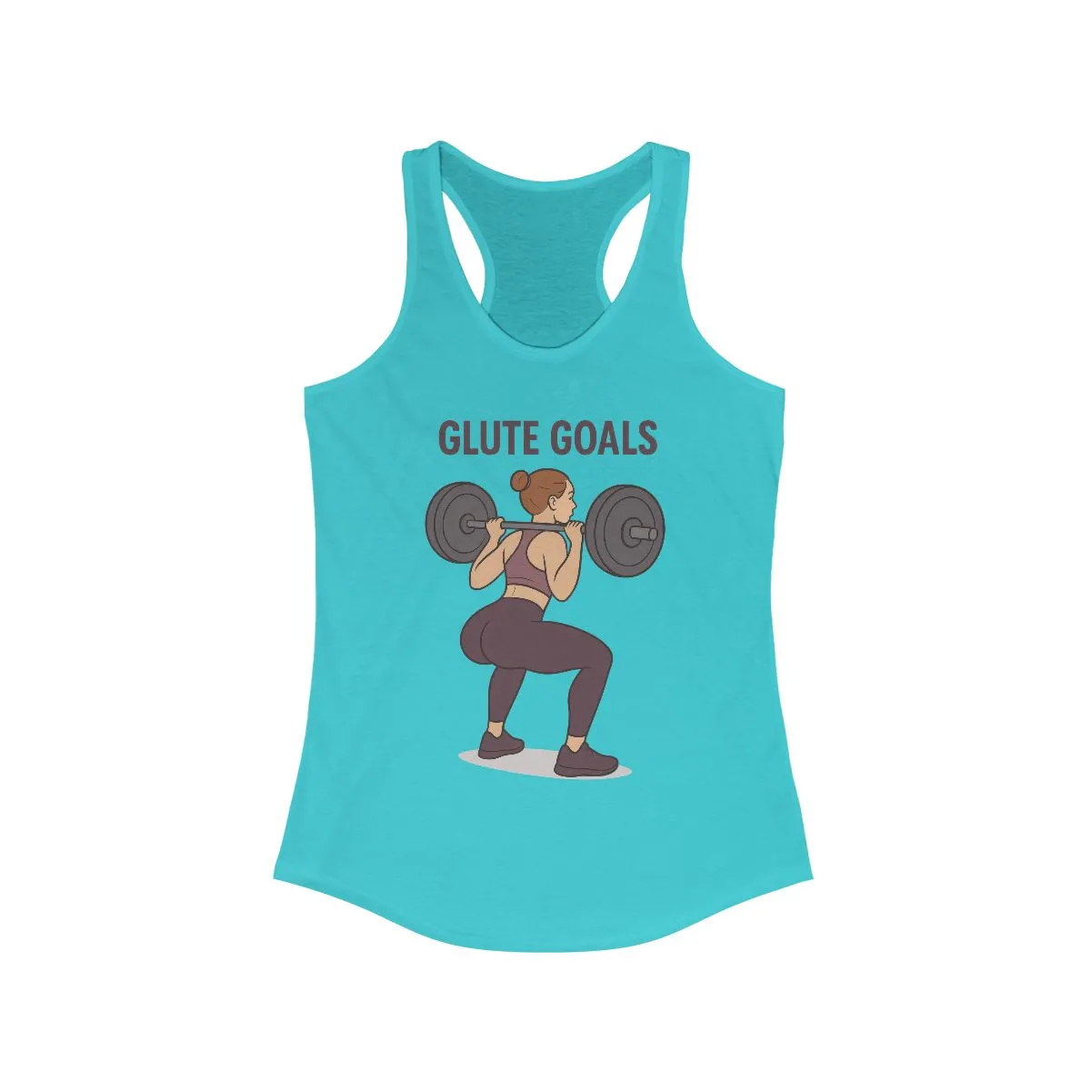 Glute Goals Workout Tank, Fitness Apparel for Women, Gym Top, Activewear, Motivational Exercise Shirt, Womens Squat Gym Shirt, Fit Girl Gift - Image 8