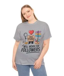 Social Media Humor Tee, Funny Womens Tee for Influencers, Content Creators, instagram girl top, tiktok fashion, Womens Colorful Meme Shirt