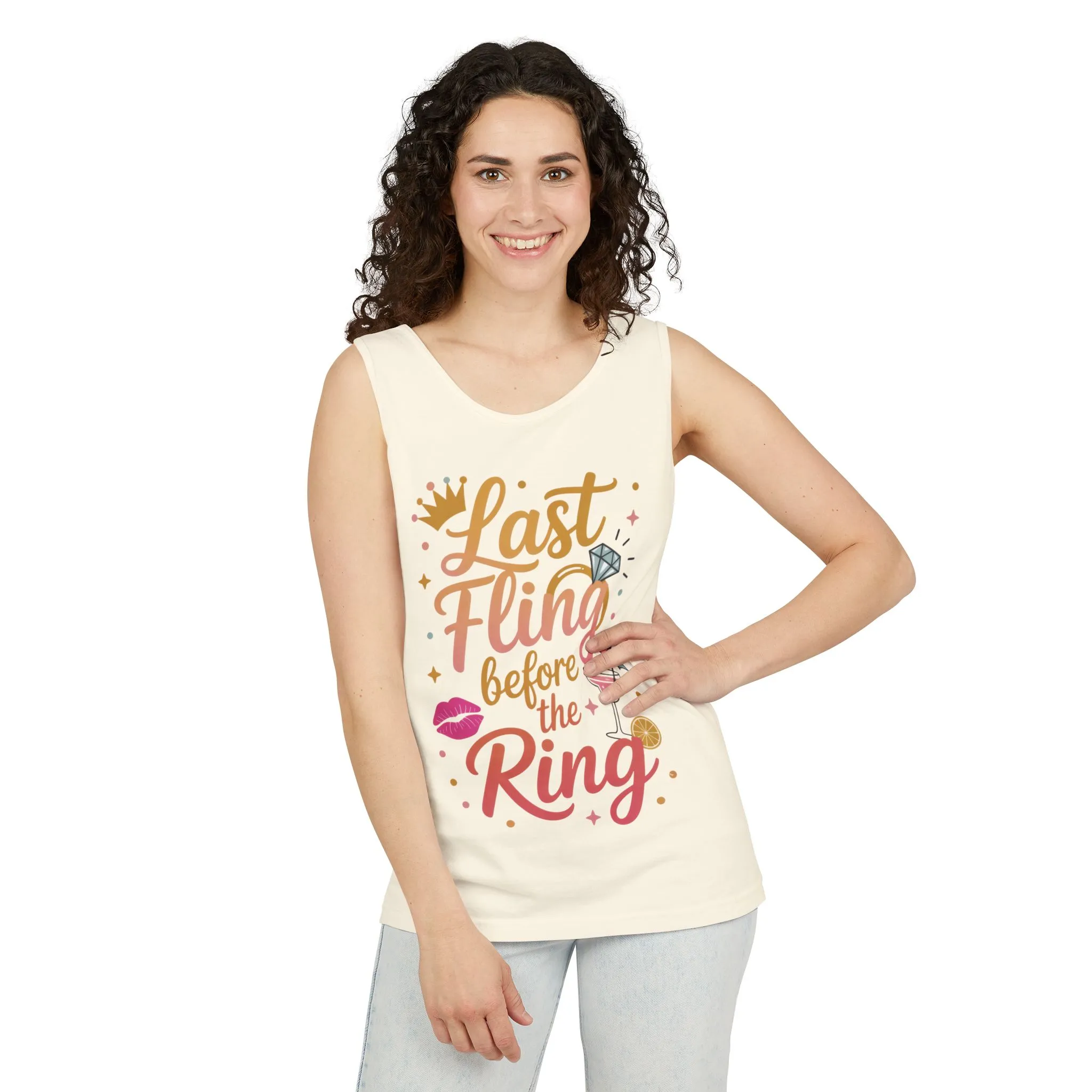 Last Fling Before the Ring T-Shirt, Bachelorette Party Tee, Bridesmaid Wedding Tee, Hen Party Shirts, Bridal Shower, Bridesmaids Gift - Image 4